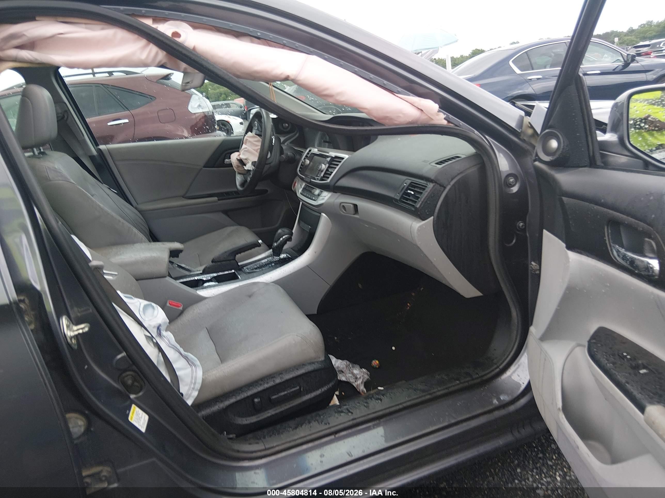 2013 Honda Accord Ex-l V-6 Gray vin: 1HGCR3F83DA032685