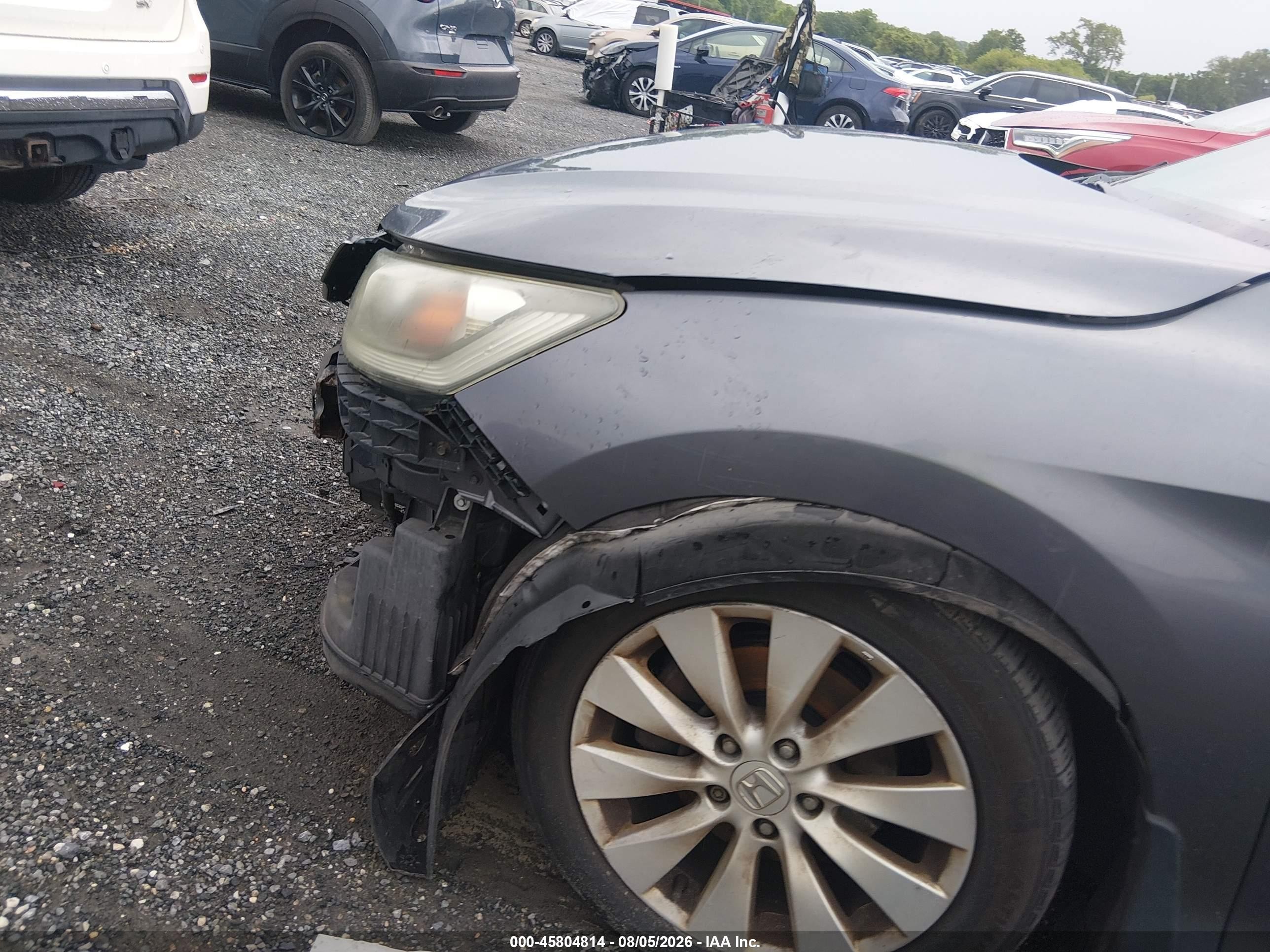 2013 Honda Accord Ex-l V-6 Gray vin: 1HGCR3F83DA032685
