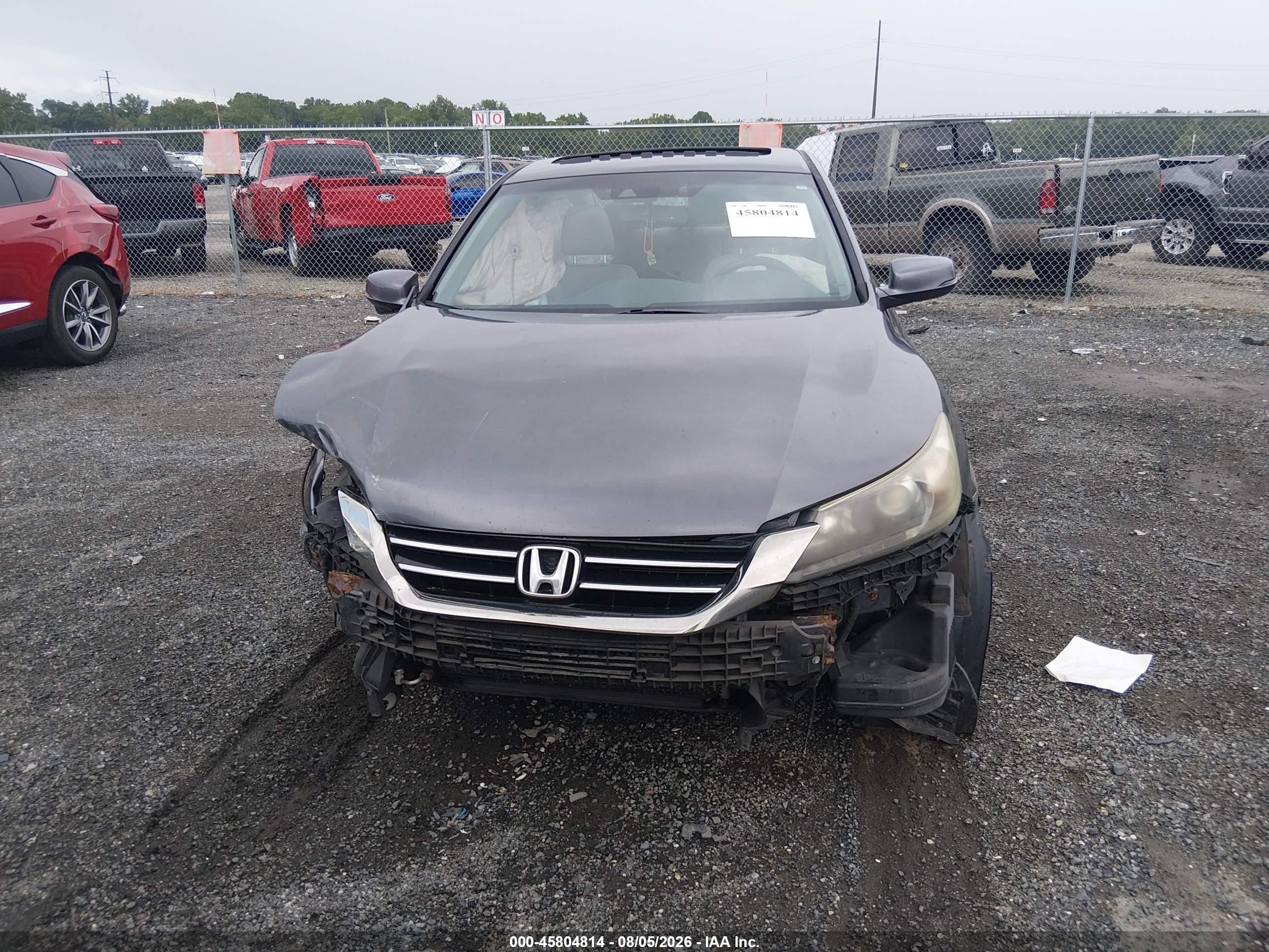 2013 Honda Accord Ex-l V-6 Gray vin: 1HGCR3F83DA032685