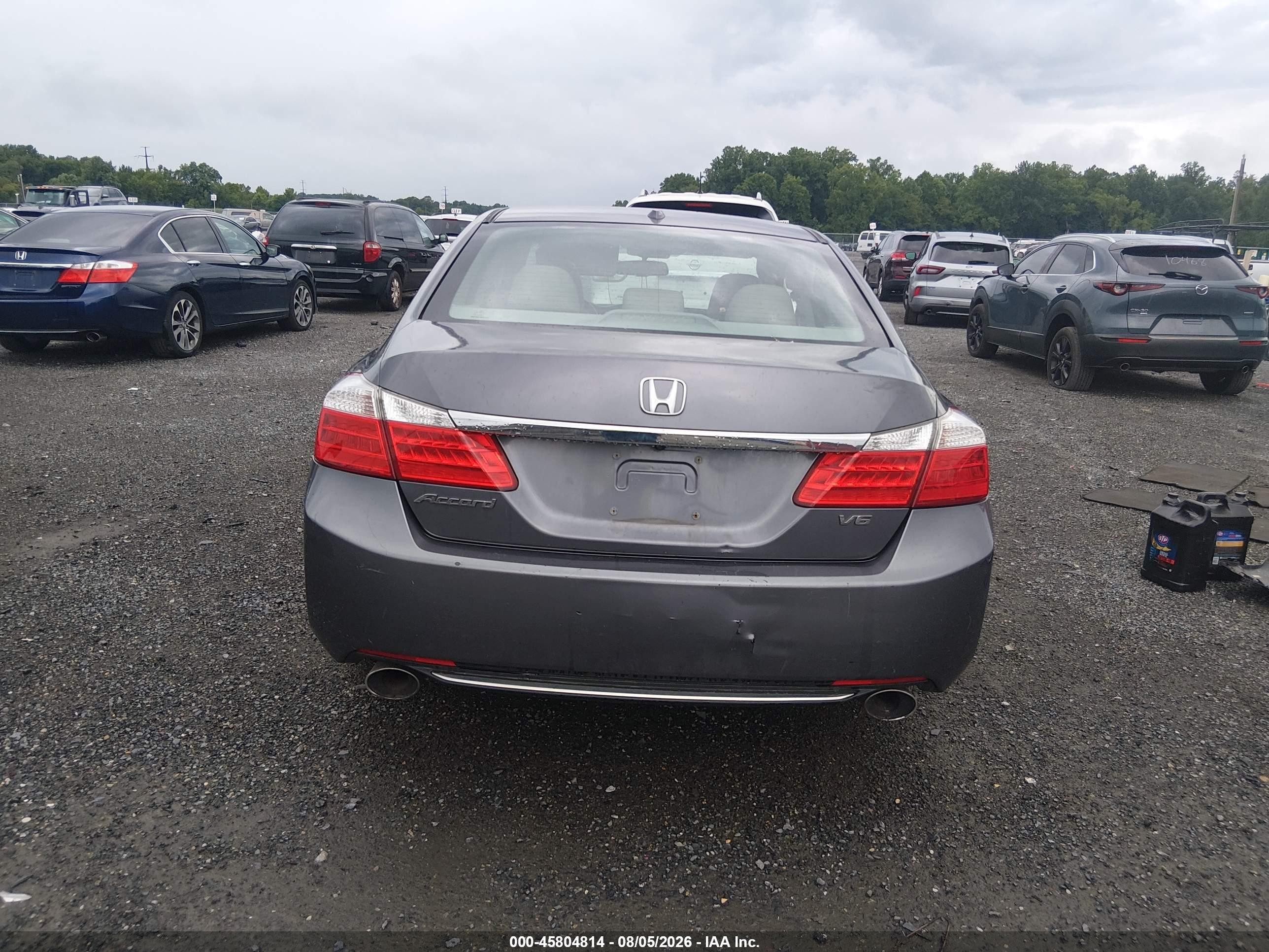 2013 Honda Accord Ex-l V-6 Gray vin: 1HGCR3F83DA032685