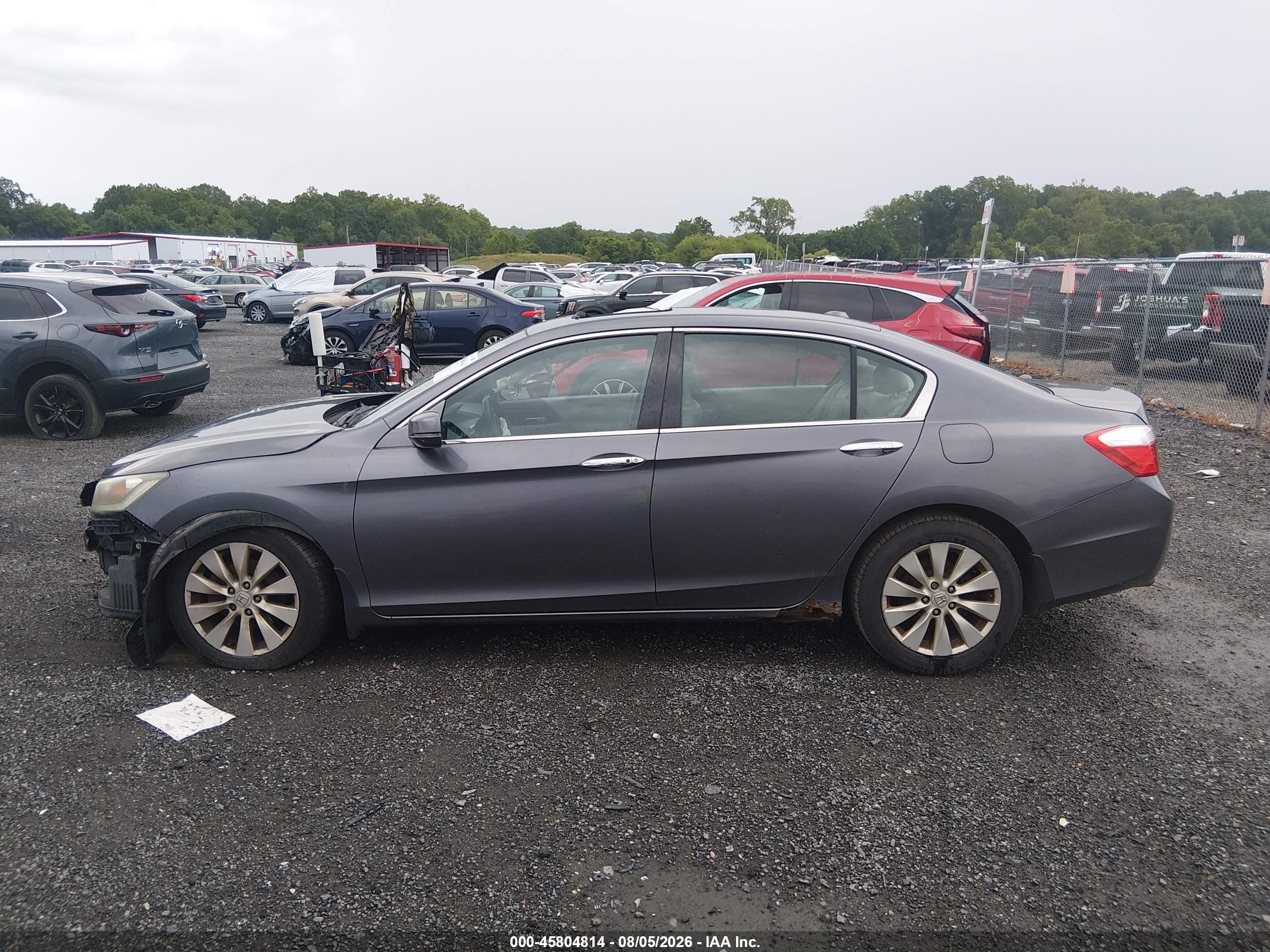2013 Honda Accord Ex-l V-6 Gray vin: 1HGCR3F83DA032685