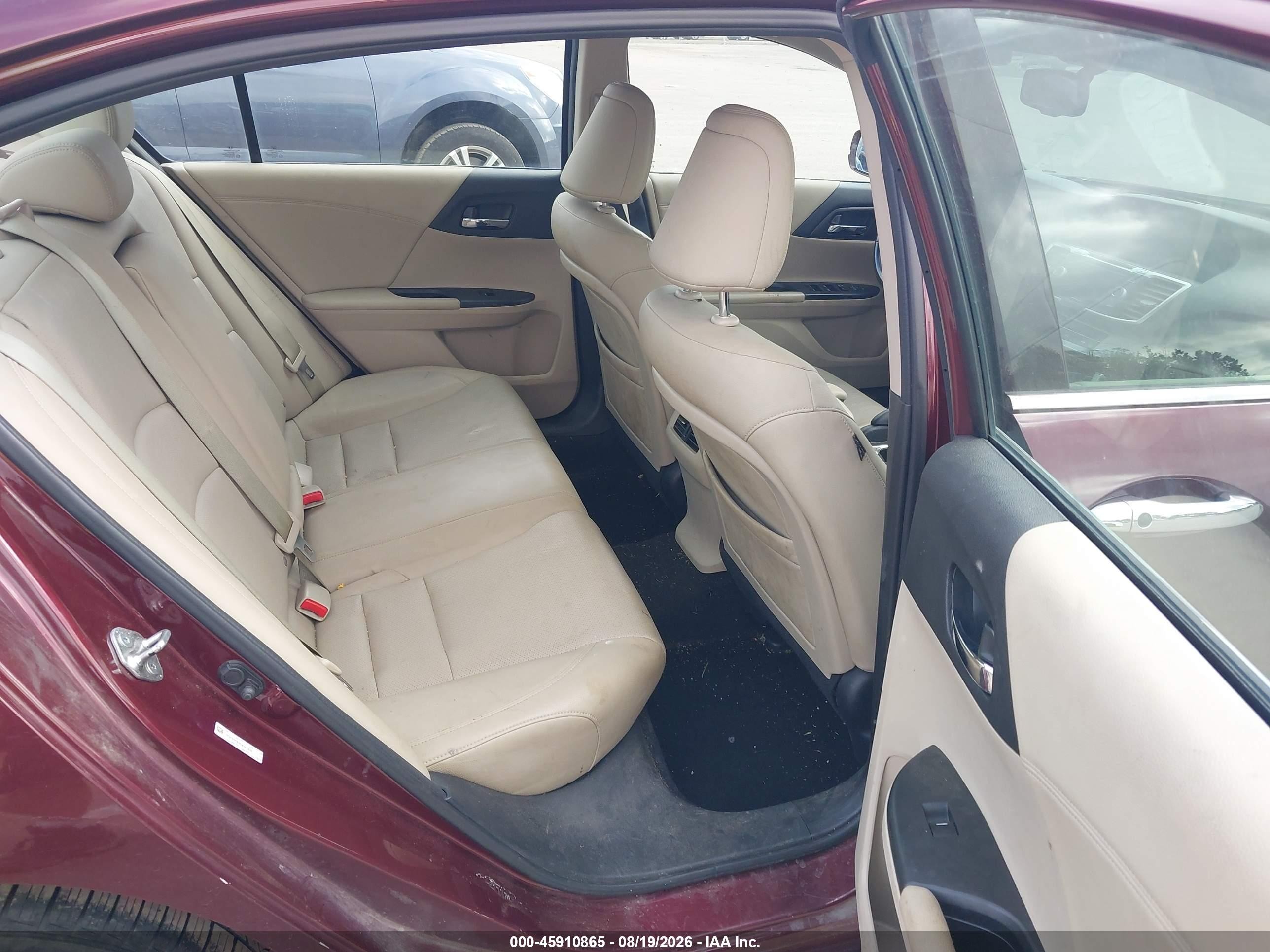 2013 Honda Accord Ex-l V-6 Maroon vin: 1HGCR3F83DA043315