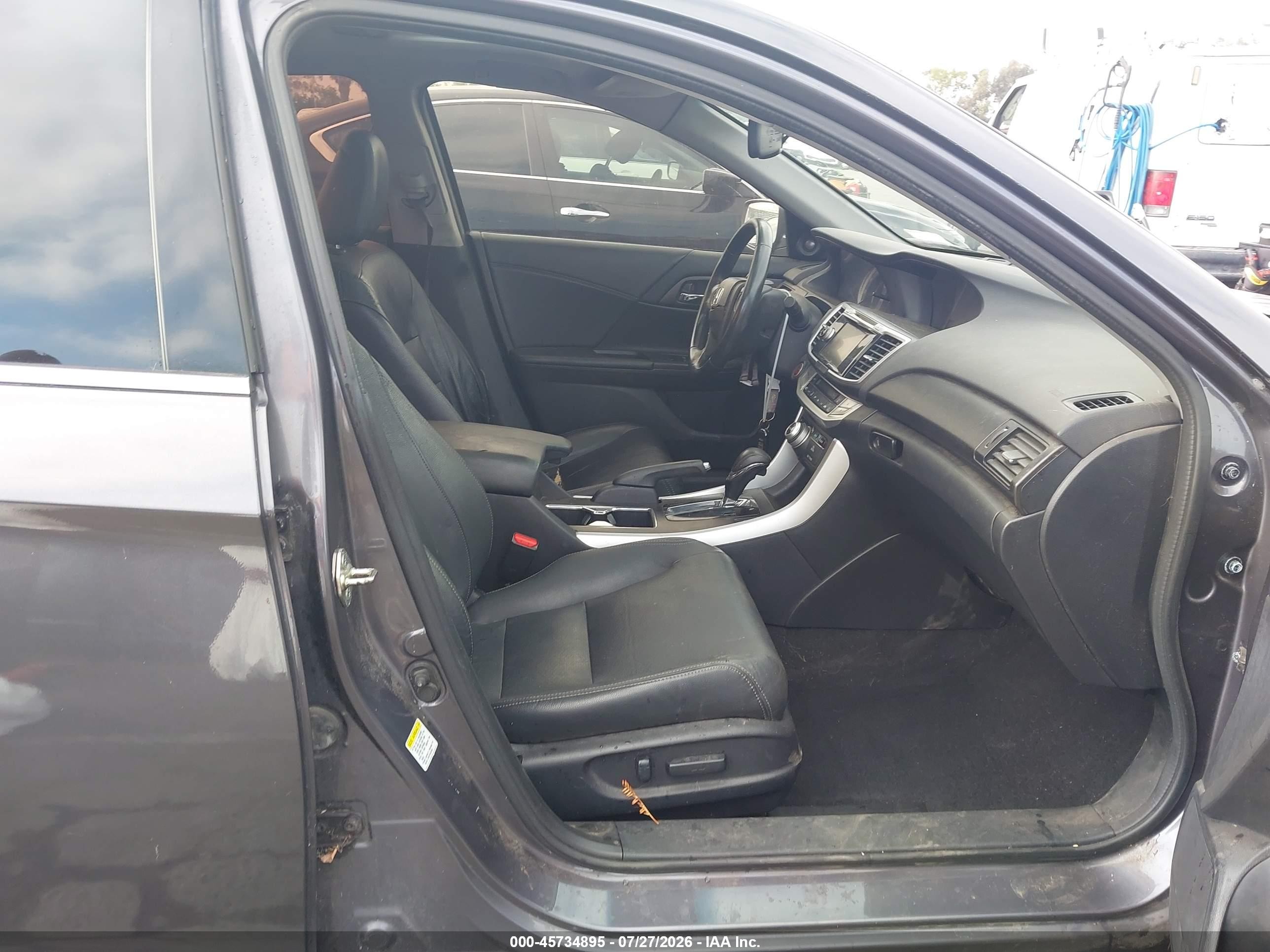 2013 Honda Accord Ex-l V-6 Gray vin: 1HGCR3F83DA046991