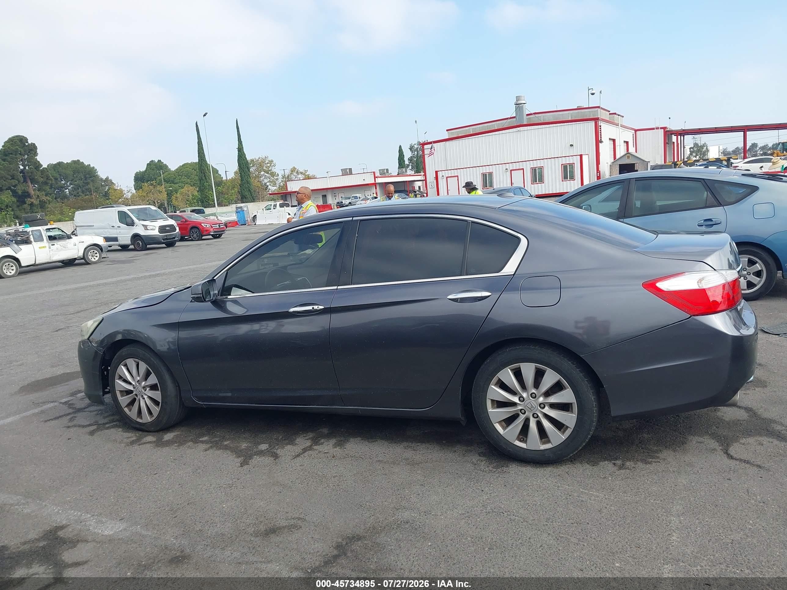 2013 Honda Accord Ex-l V-6 Gray vin: 1HGCR3F83DA046991