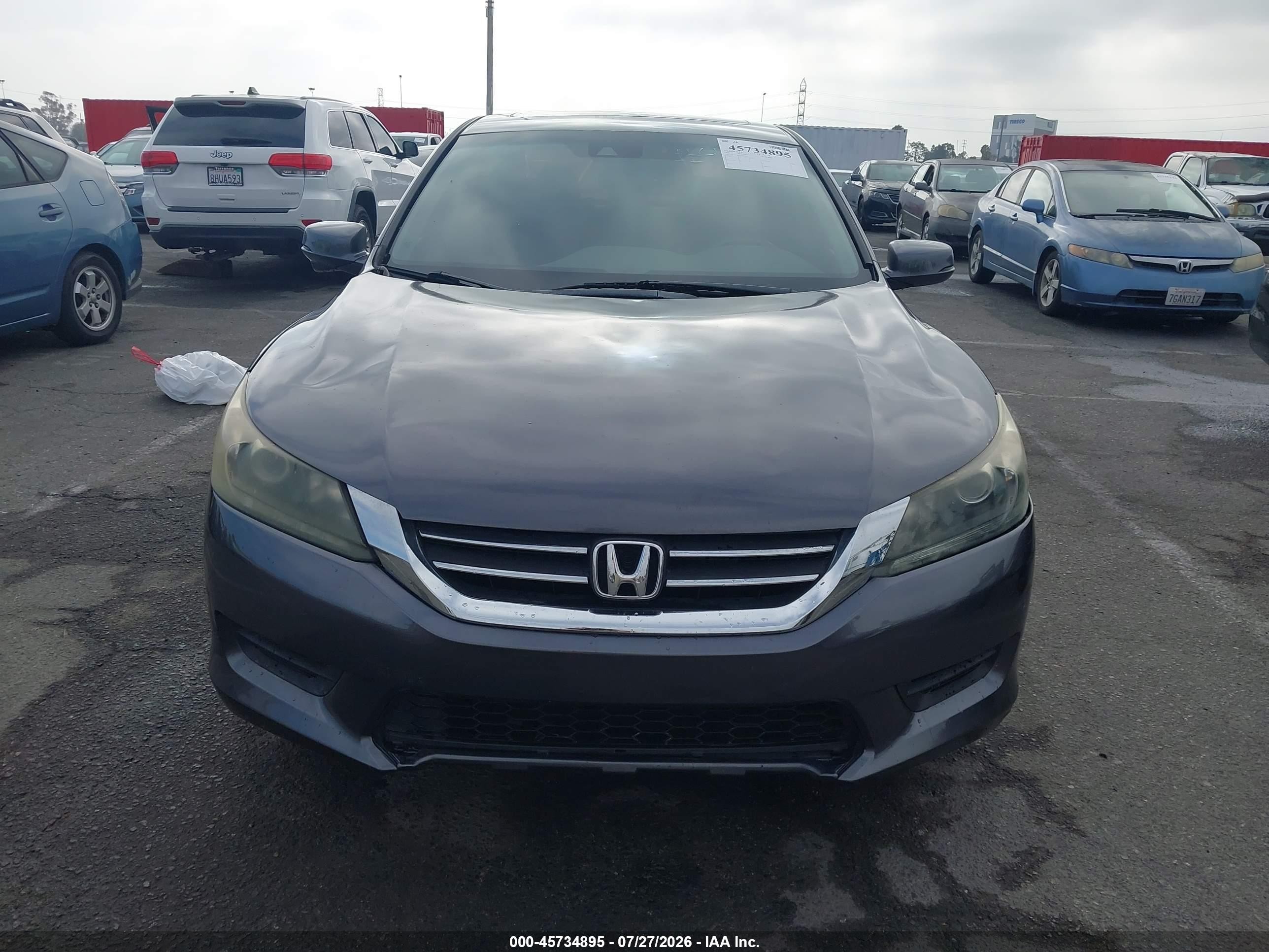 2013 Honda Accord Ex-l V-6 Gray vin: 1HGCR3F83DA046991