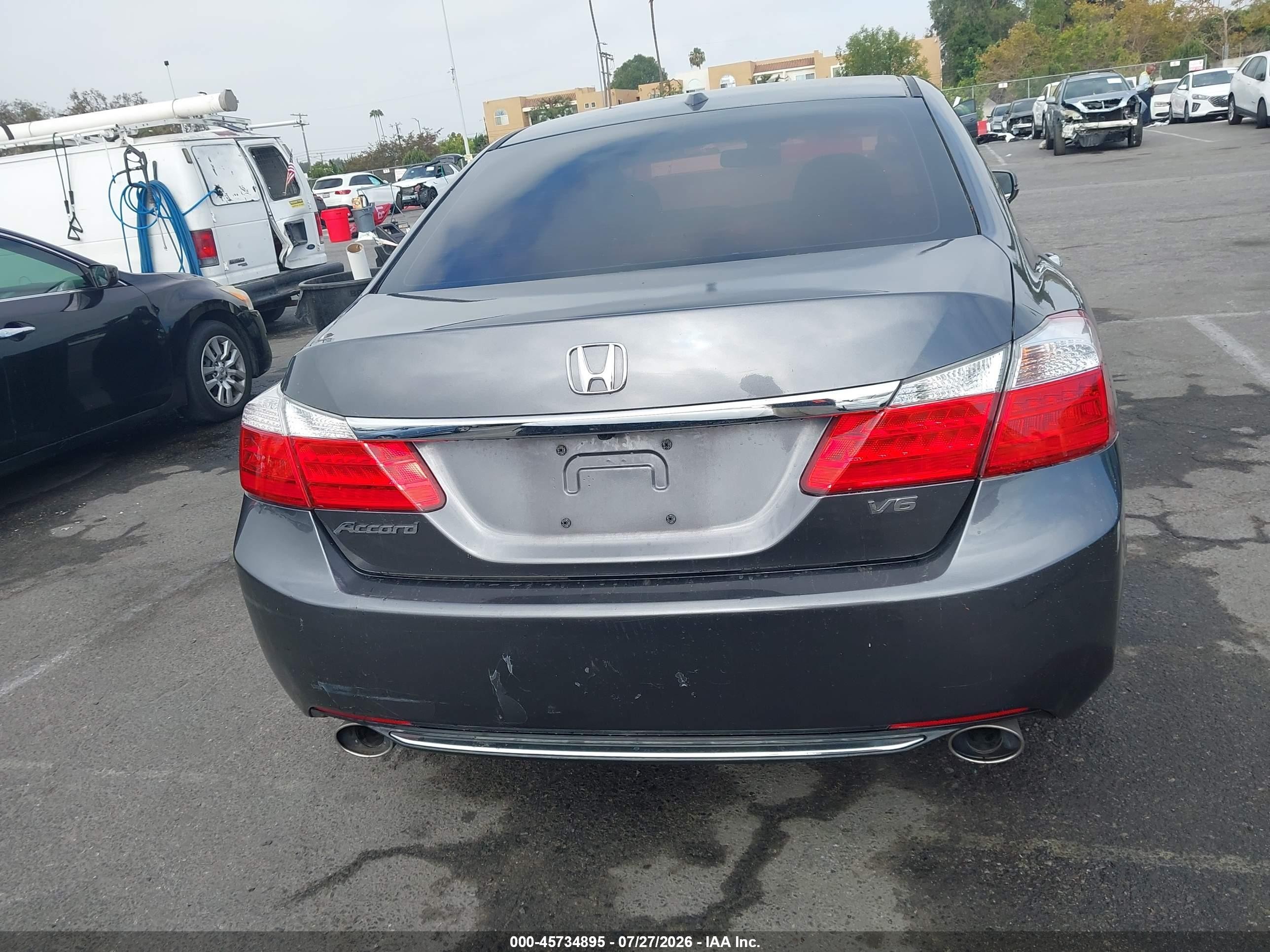 2013 Honda Accord Ex-l V-6 Gray vin: 1HGCR3F83DA046991