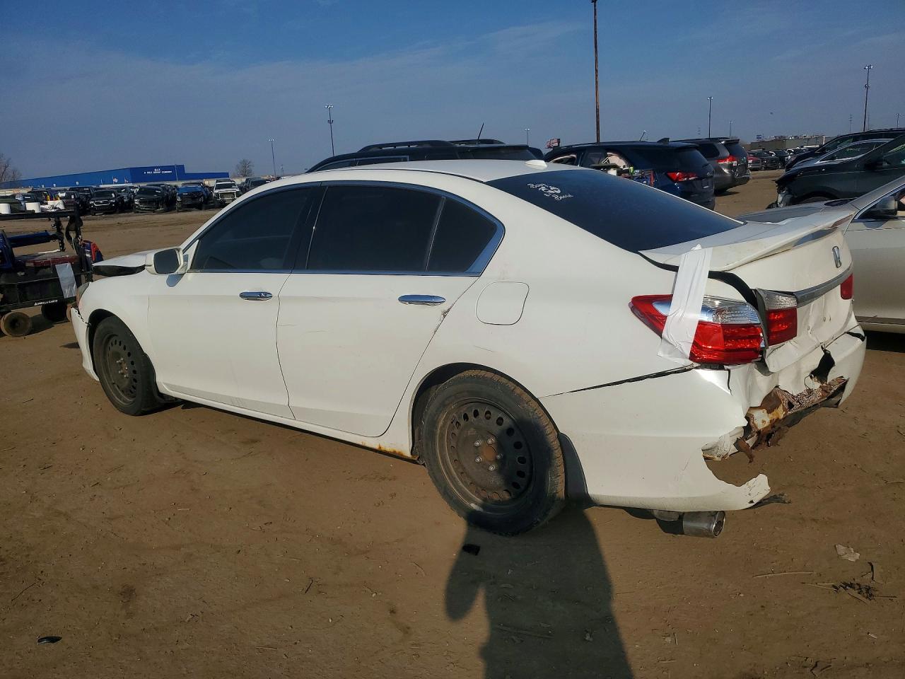 2013 Honda Accord Exl White vin: 1HGCR3F83DA802013