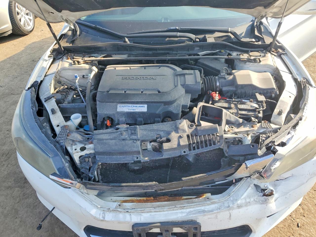 2013 Honda Accord Exl White vin: 1HGCR3F83DA802013