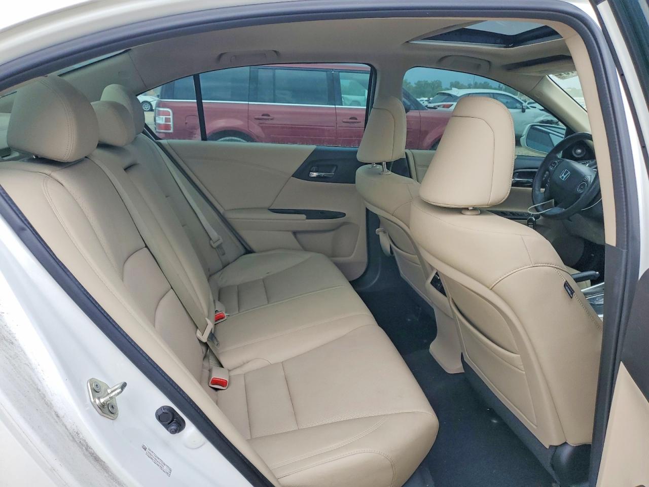 2014 Honda Accord Exl White vin: 1HGCR3F83EA007223
