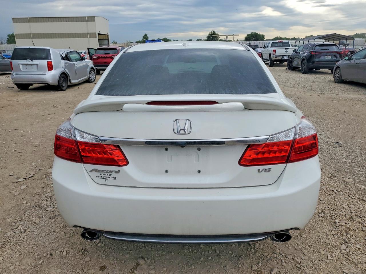 2014 Honda Accord Exl White vin: 1HGCR3F83EA007223