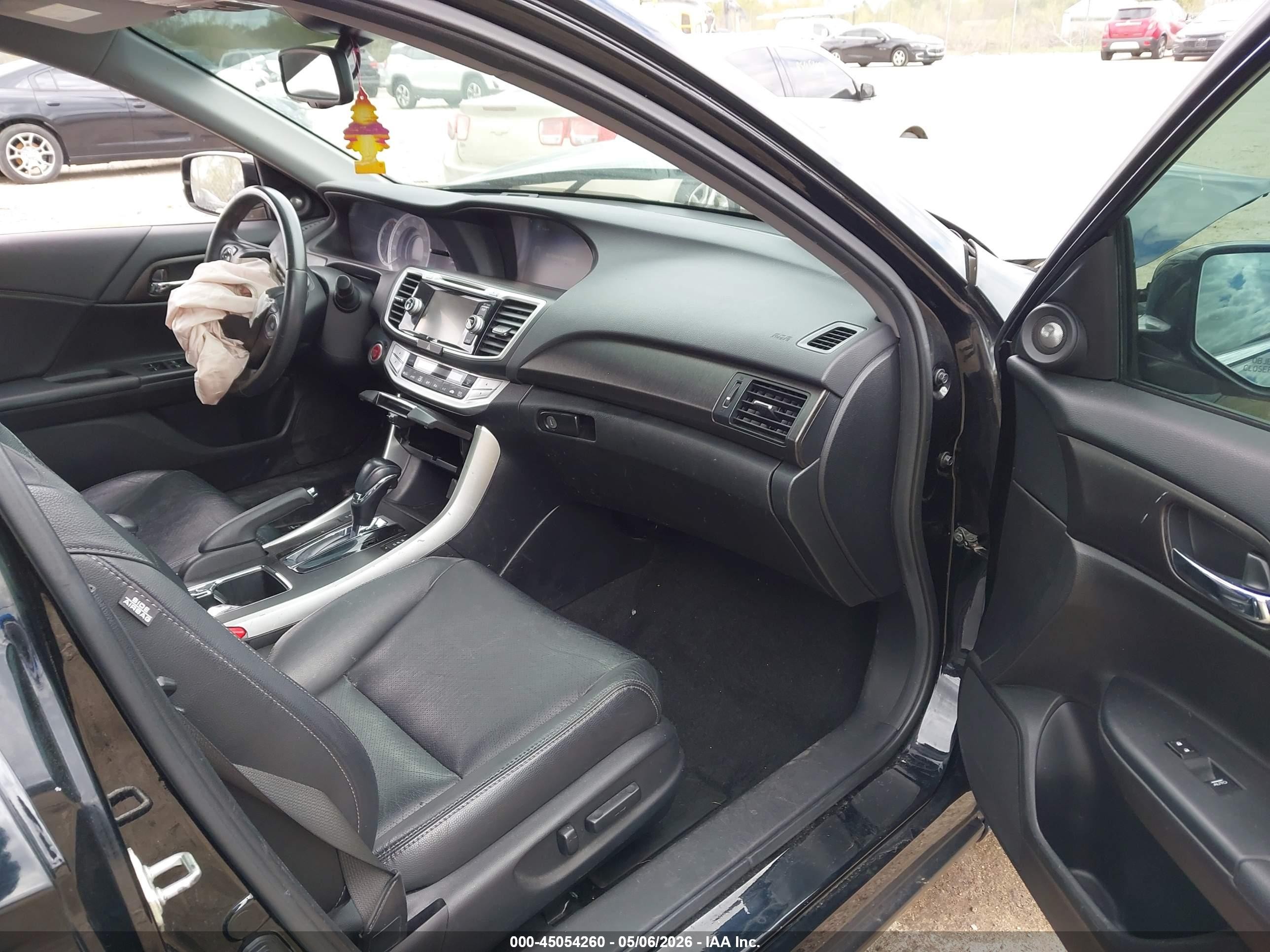 2014 Honda Accord Ex-l V-6 Black vin: 1HGCR3F83EA011384