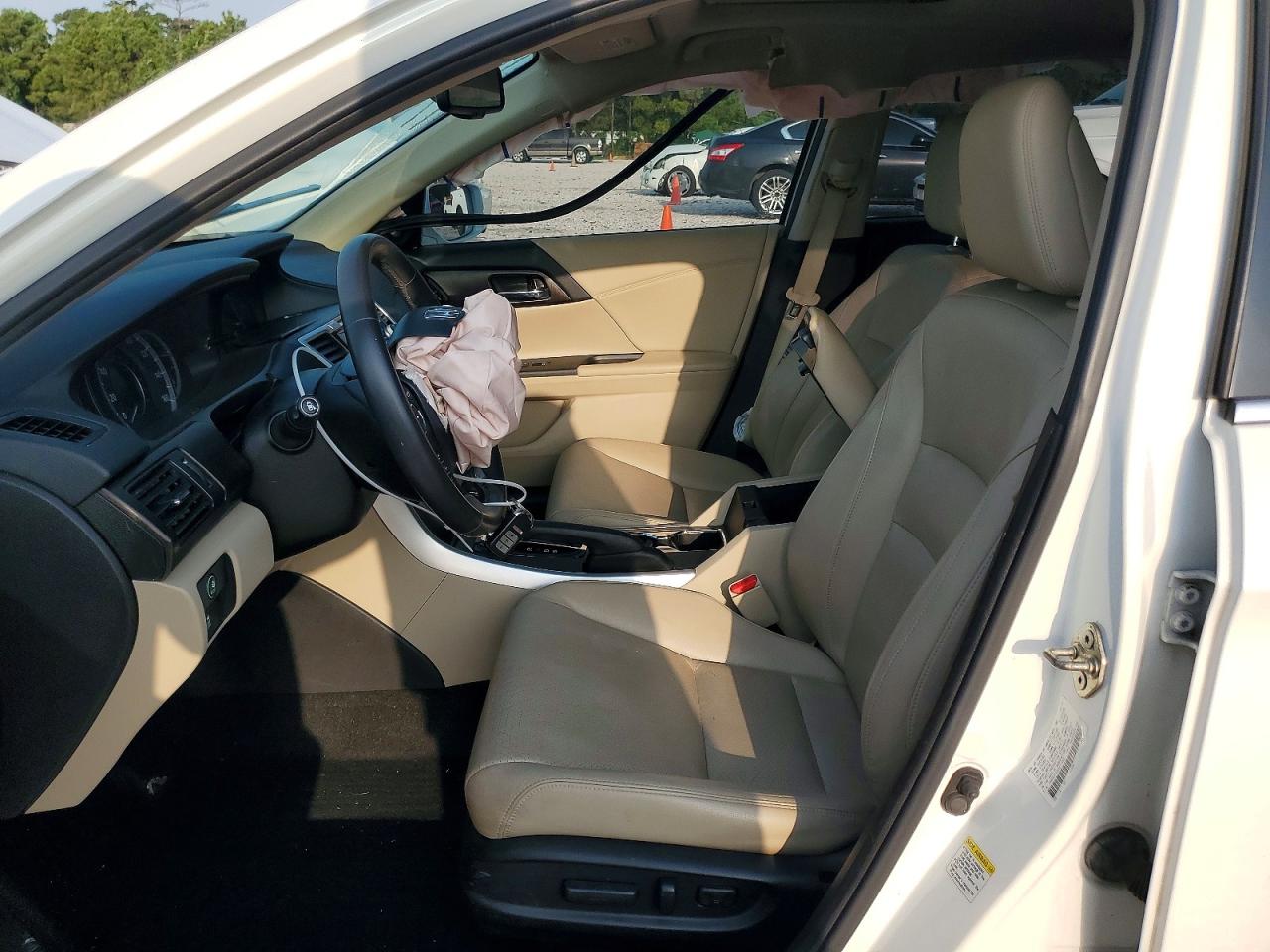 2014 Honda Accord Exl White vin: 1HGCR3F83EA017864