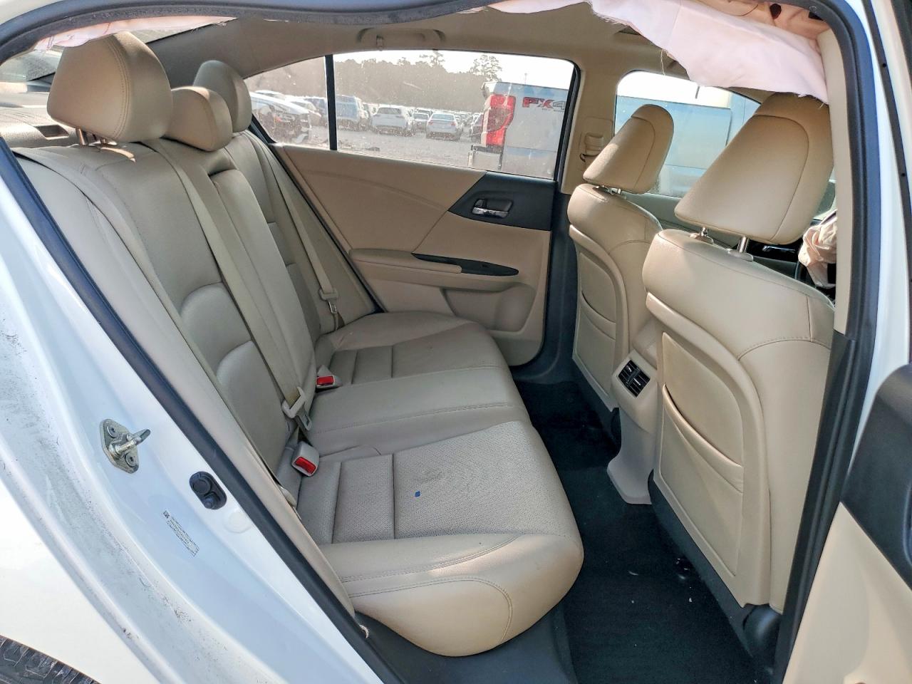 2014 Honda Accord Exl White vin: 1HGCR3F83EA017864