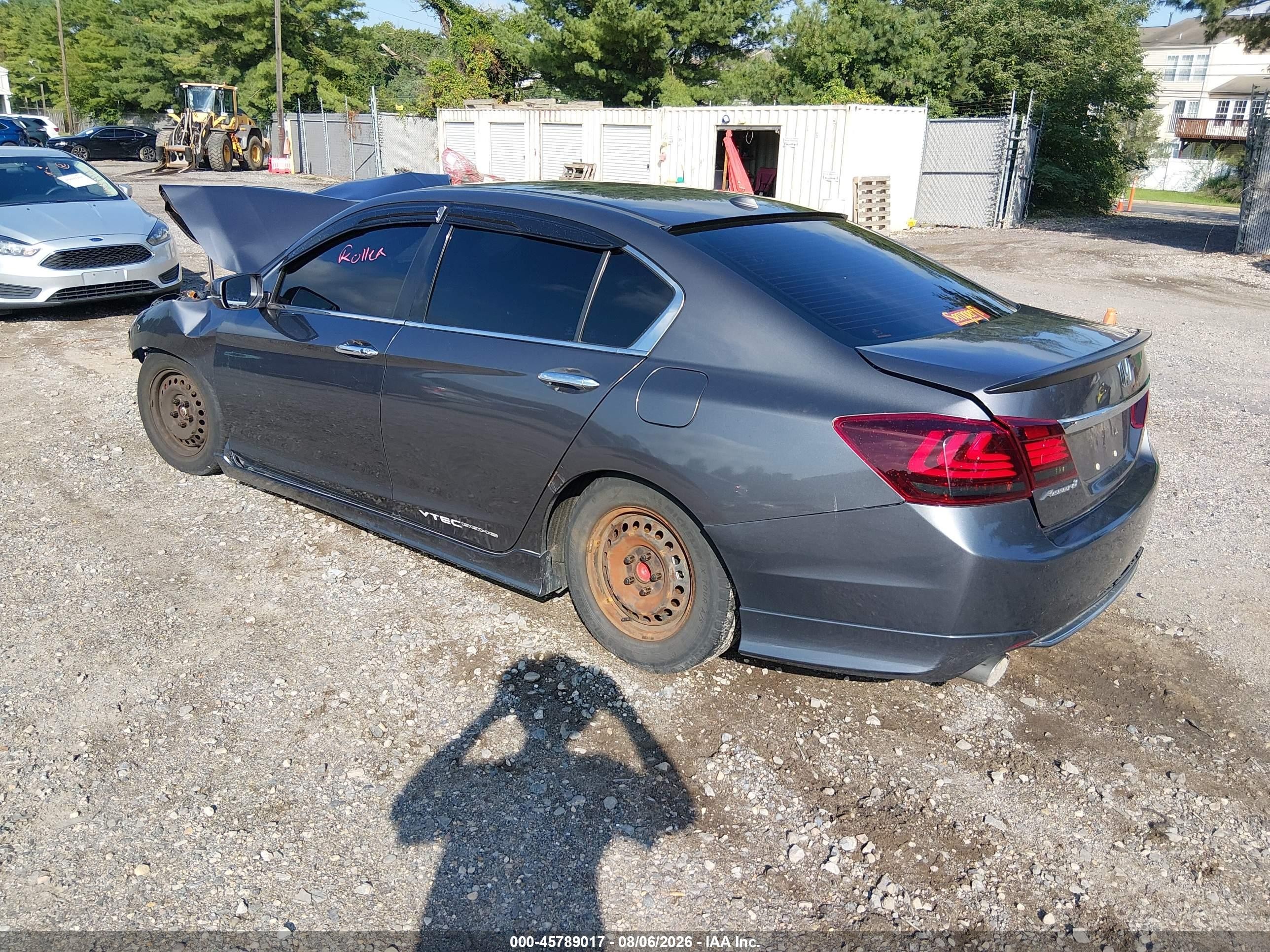 2014 Honda Accord Ex-l V-6 Gray vin: 1HGCR3F83EA034244