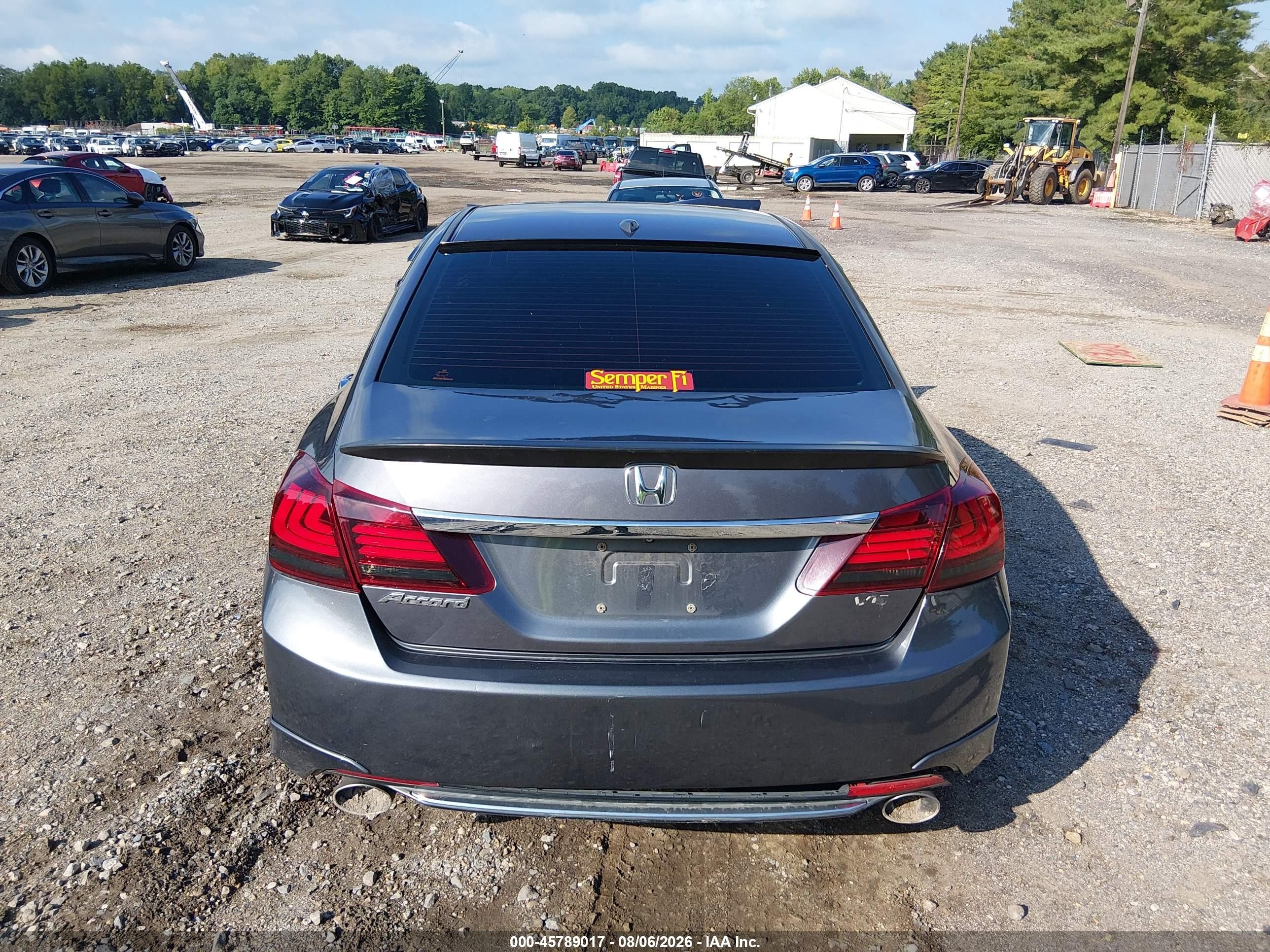 2014 Honda Accord Ex-l V-6 Gray vin: 1HGCR3F83EA034244