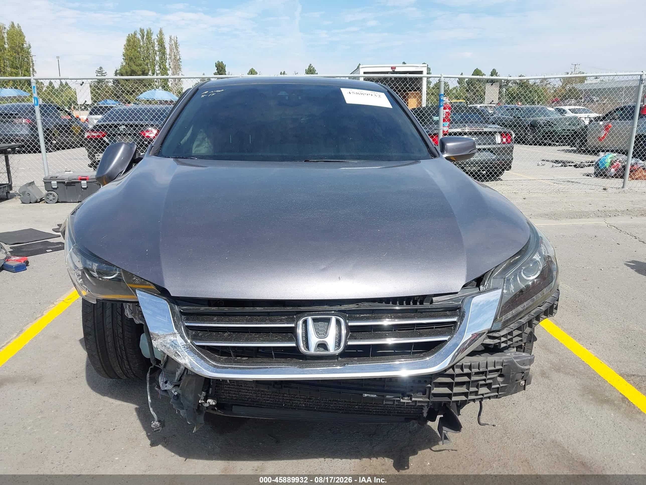 2014 Honda Accord Ex-l V-6 Gray vin: 1HGCR3F83EA034275