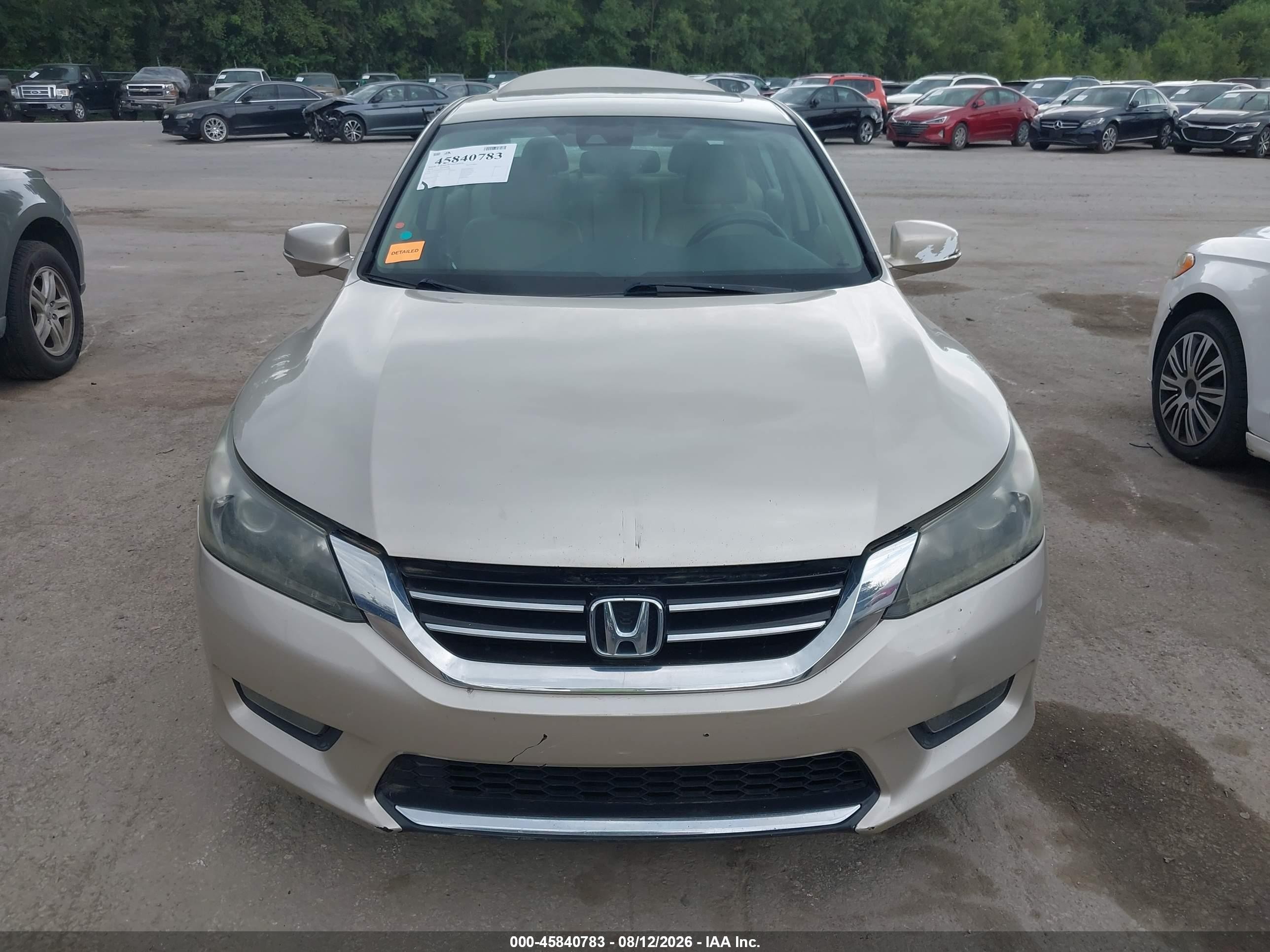 2014 Honda Accord Ex-l V-6 Tan vin: 1HGCR3F83EA036348