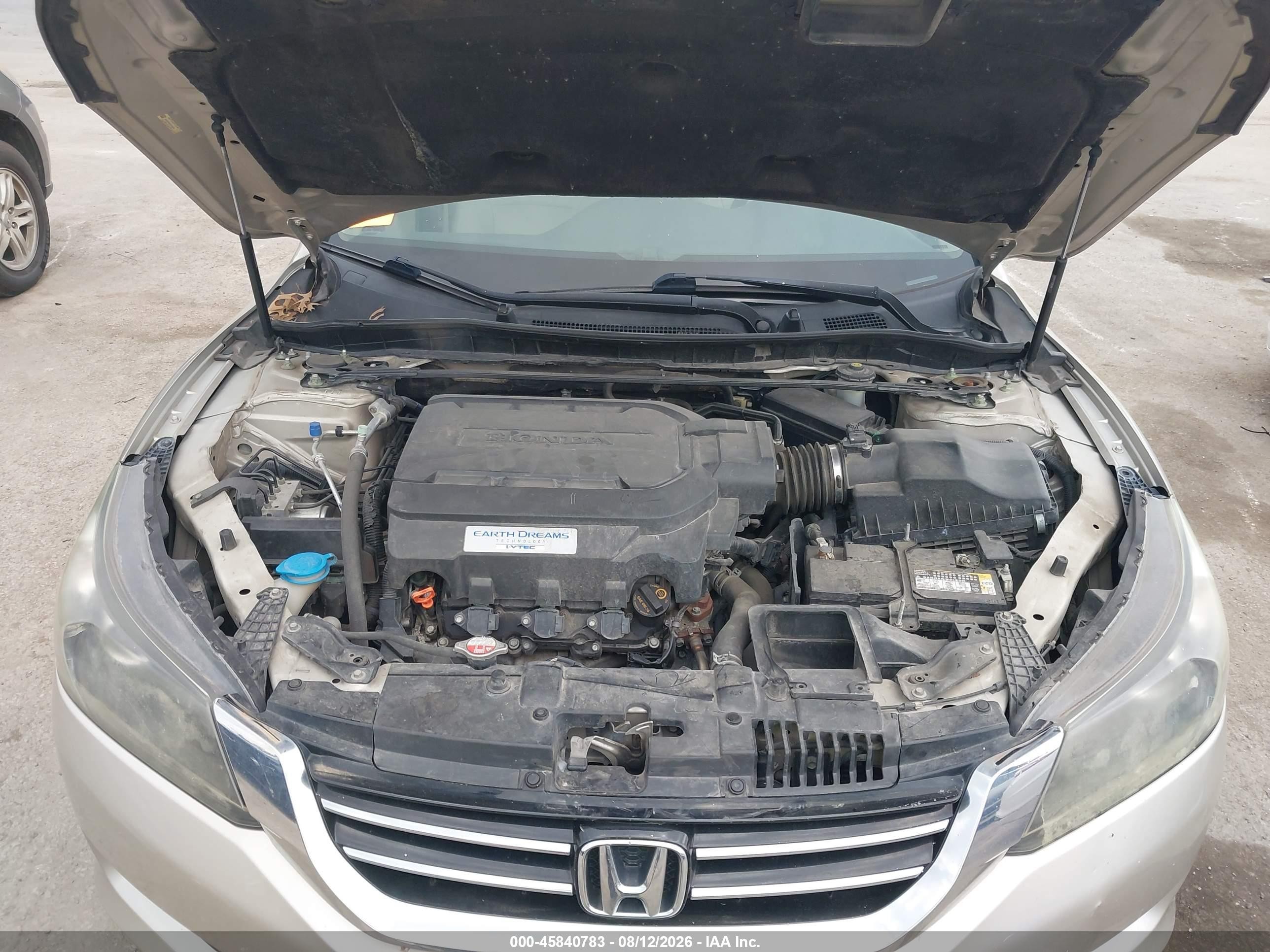 2014 Honda Accord Ex-l V-6 Tan vin: 1HGCR3F83EA036348