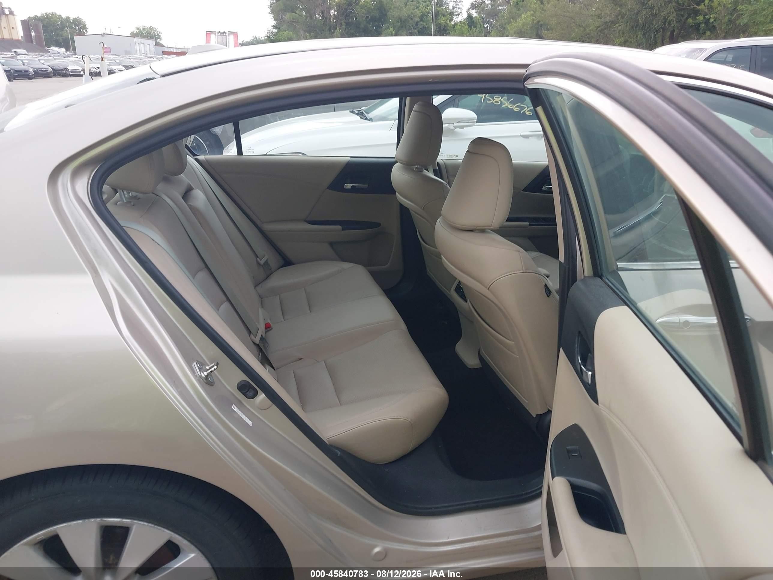 2014 Honda Accord Ex-l V-6 Tan vin: 1HGCR3F83EA036348