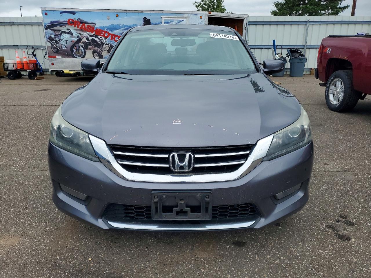 2015 Honda Accord Exl Gray vin: 1HGCR3F83FA007935