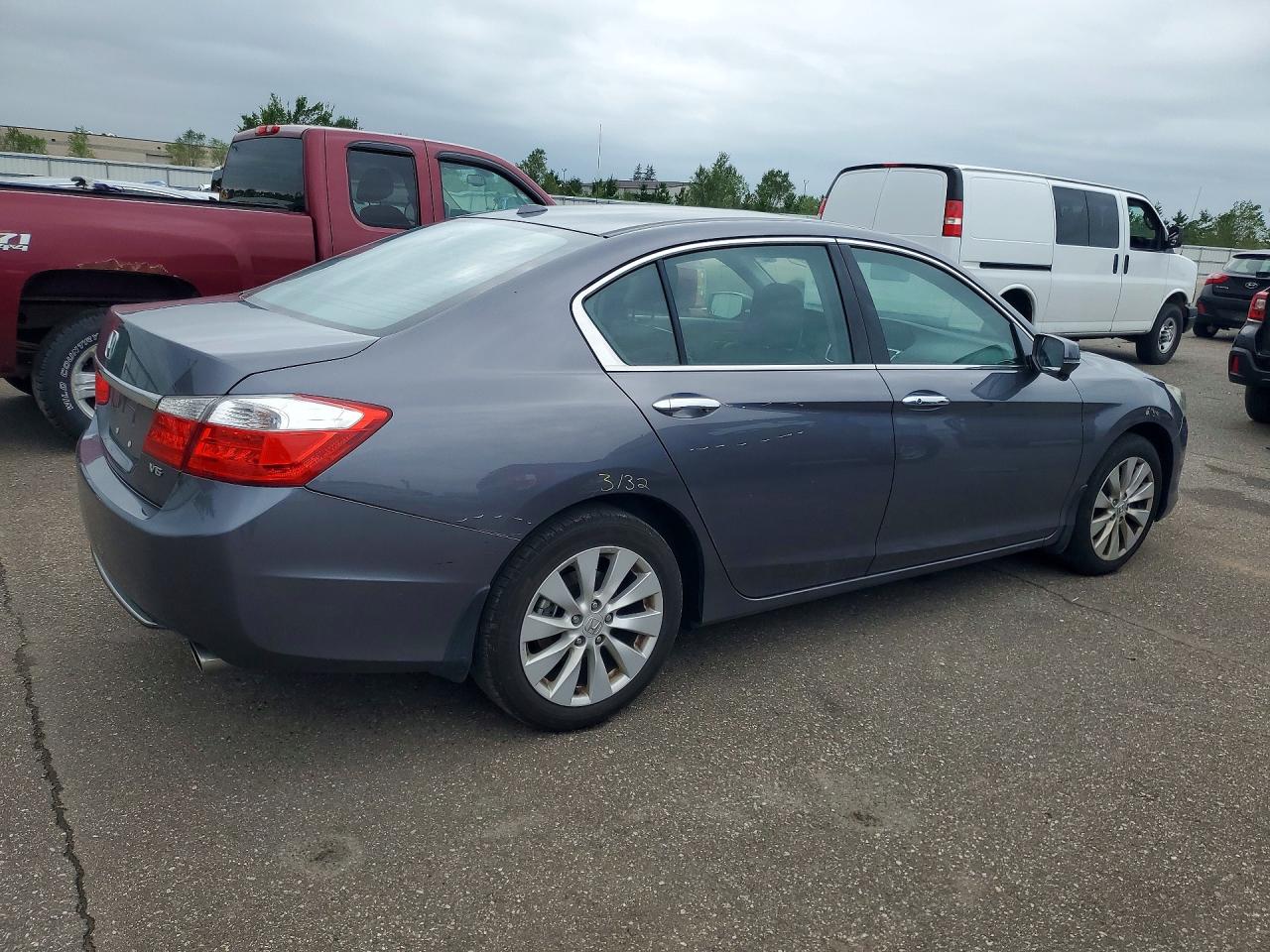 2015 Honda Accord Exl Gray vin: 1HGCR3F83FA007935