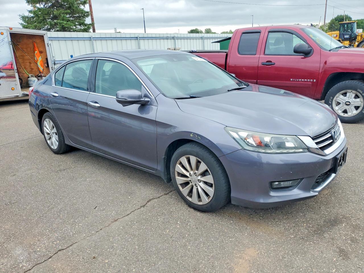 2015 Honda Accord Exl Gray vin: 1HGCR3F83FA007935