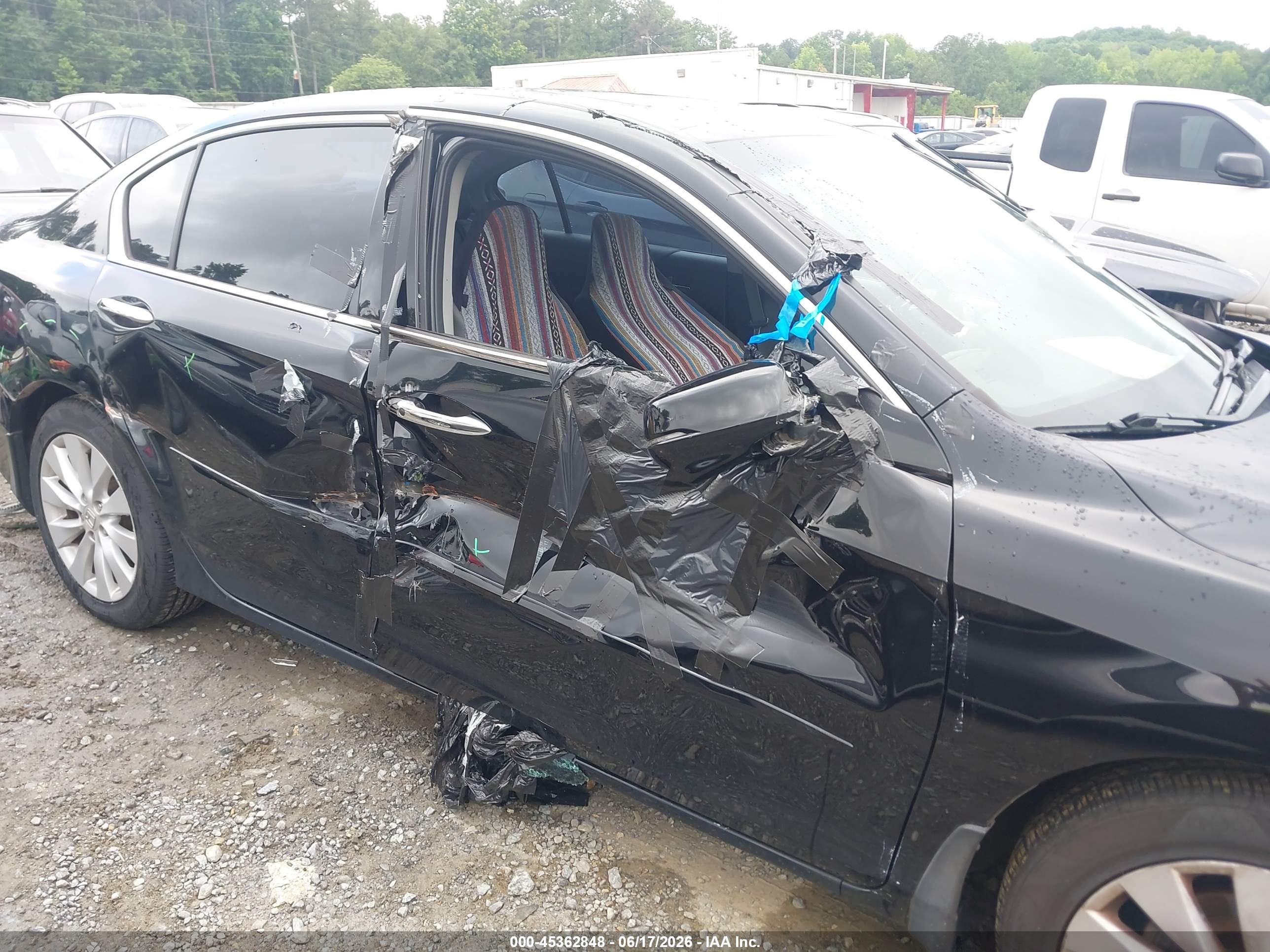 2015 Honda Accord Ex-l V-6 Black vin: 1HGCR3F83FA013640