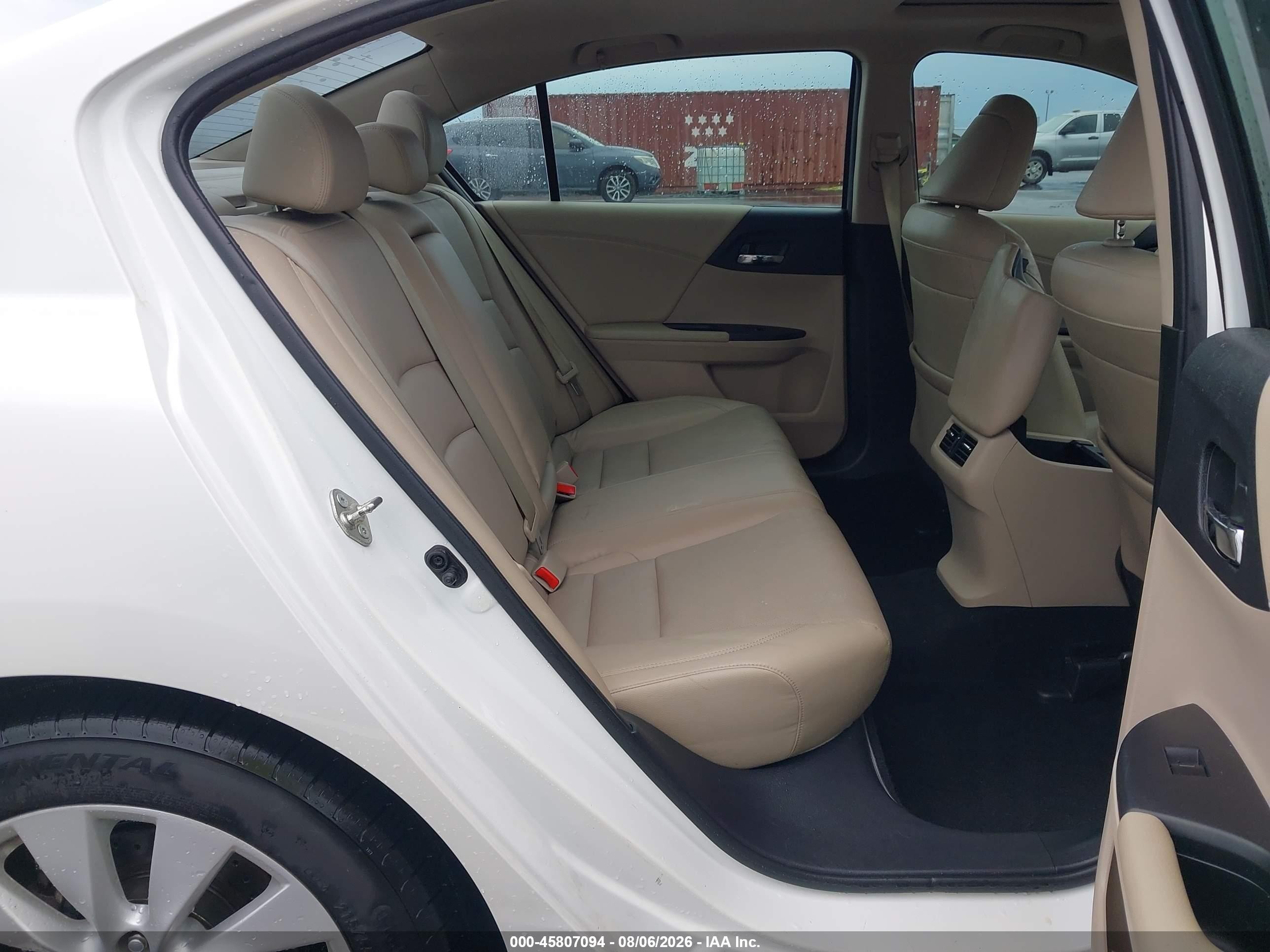 2015 Honda Accord Ex-l V-6 White vin: 1HGCR3F83FA015310