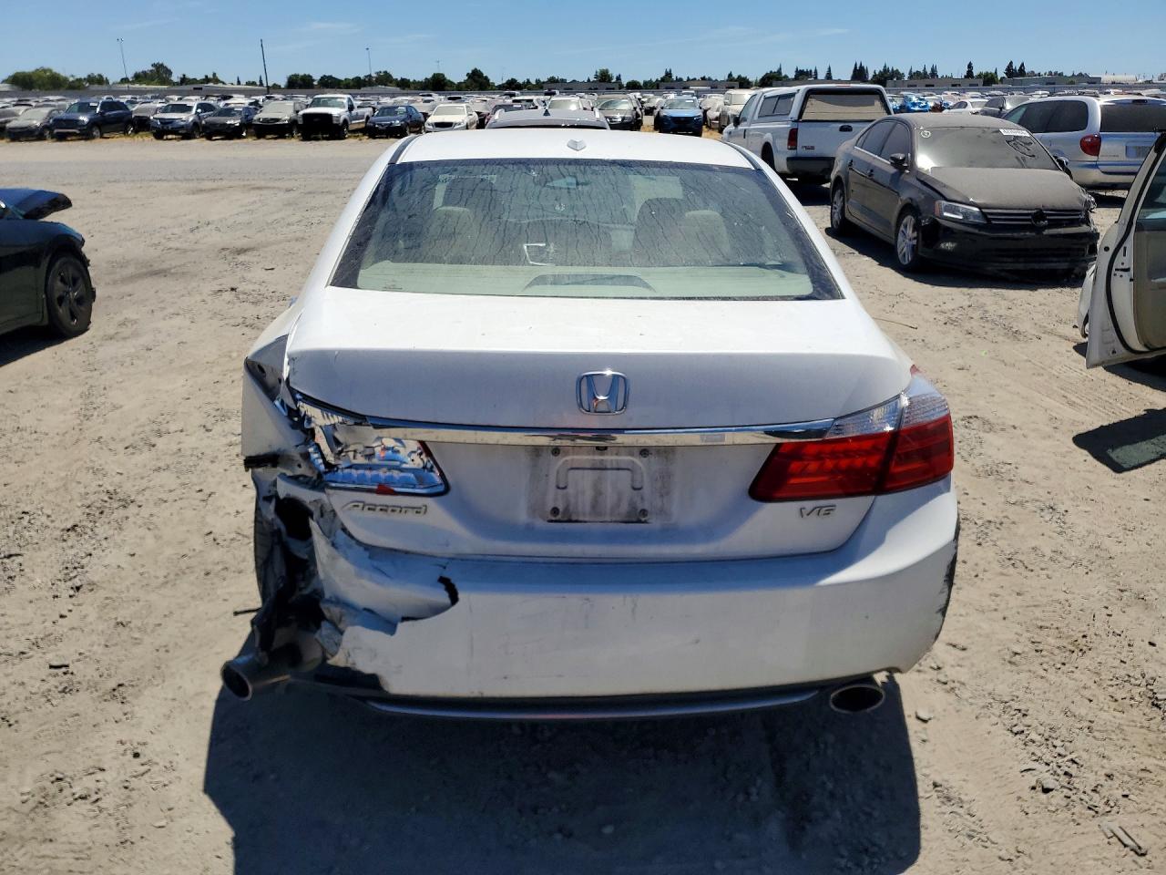 2015 Honda Accord Exl White vin: 1HGCR3F83FA017980