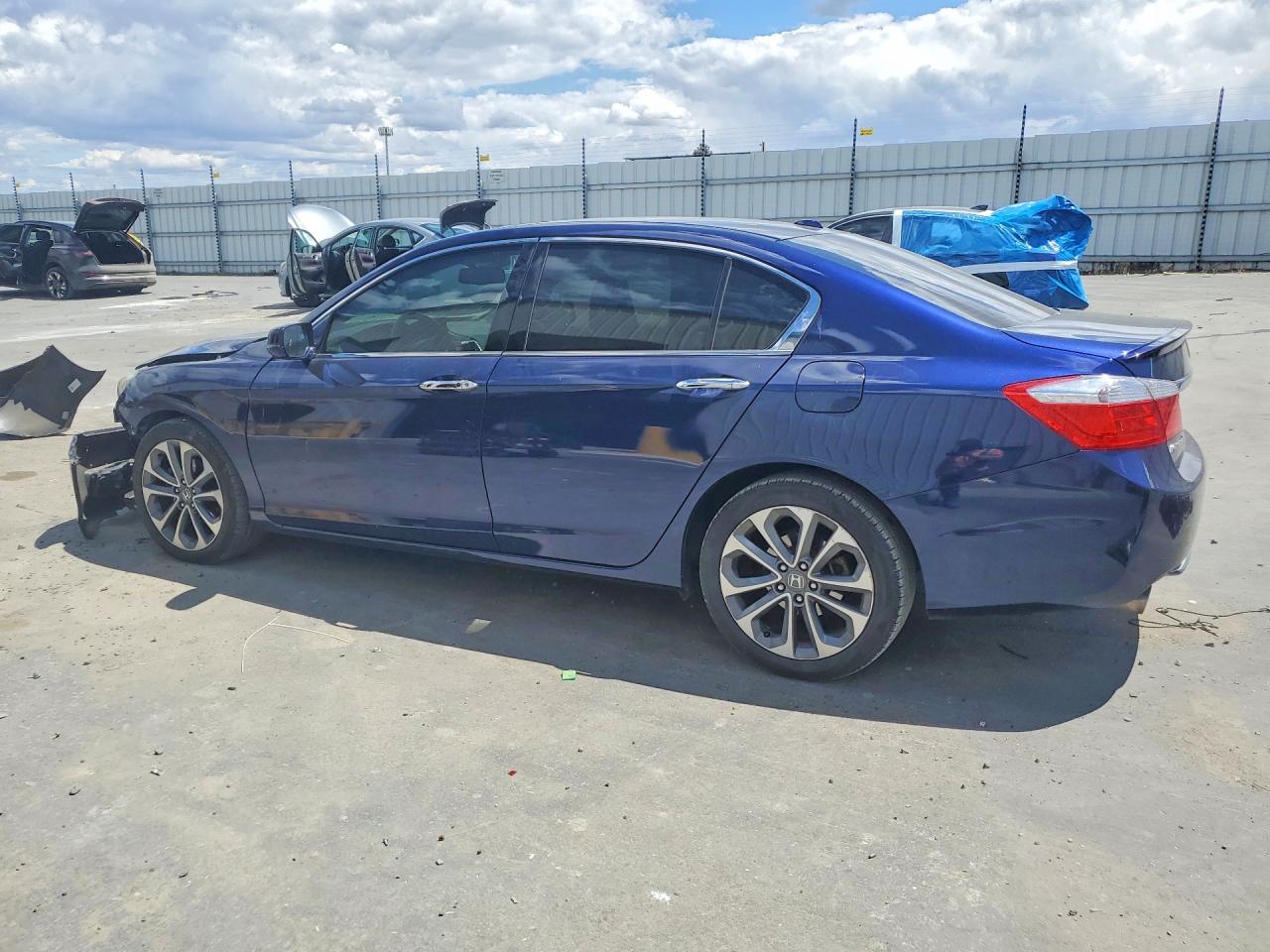 2015 Honda Accord Exl Blue vin: 1HGCR3F83FA019180