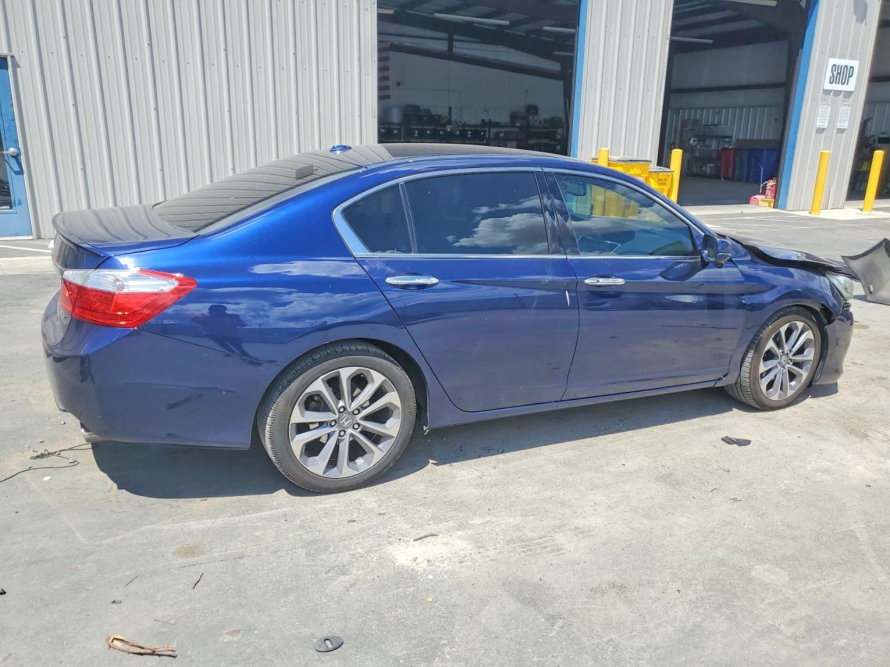 2015 Honda Accord Exl Blue vin: 1HGCR3F83FA019180