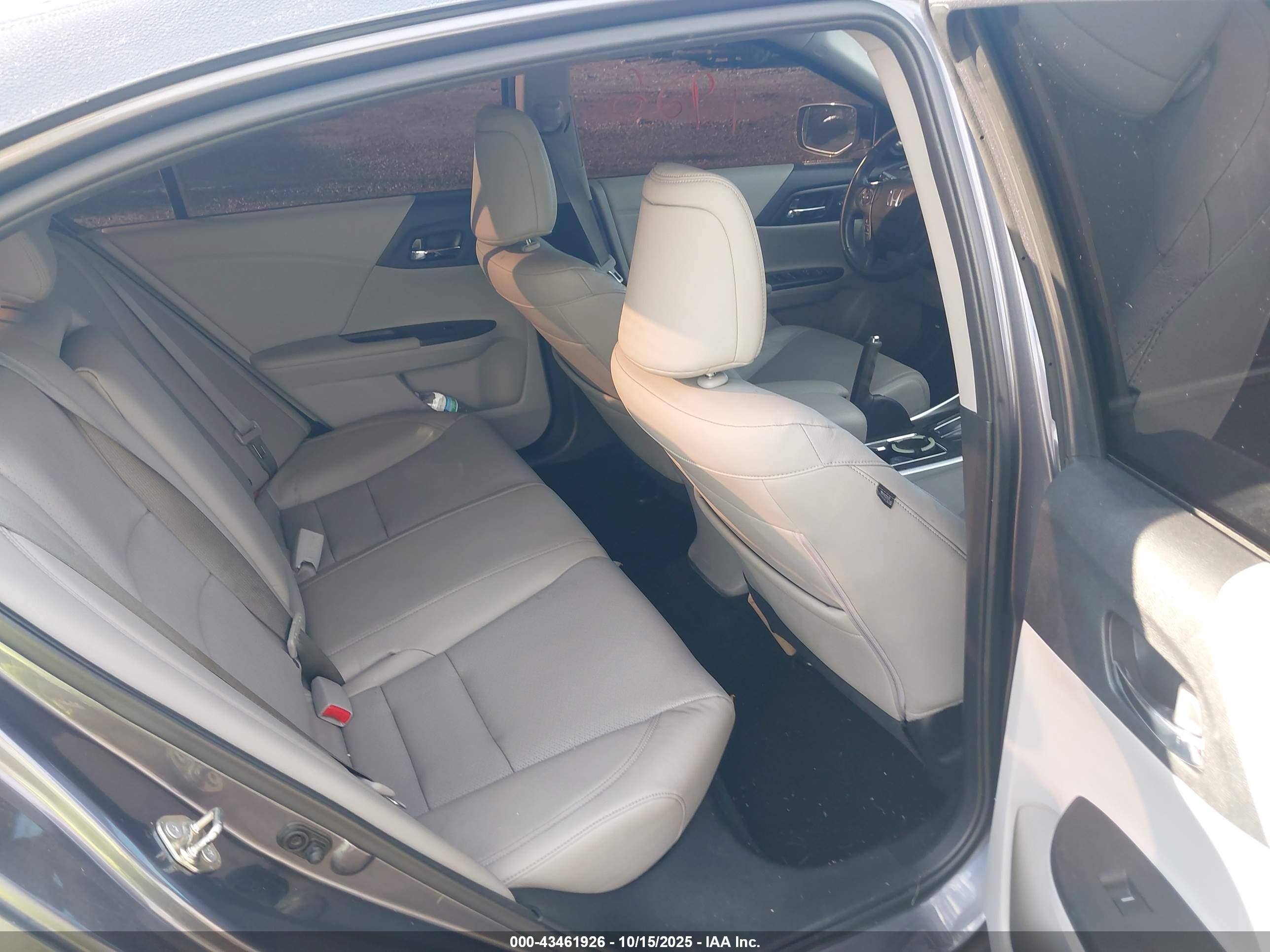 2015 Honda Accord Ex-l V-6 Gray vin: 1HGCR3F83FA020703