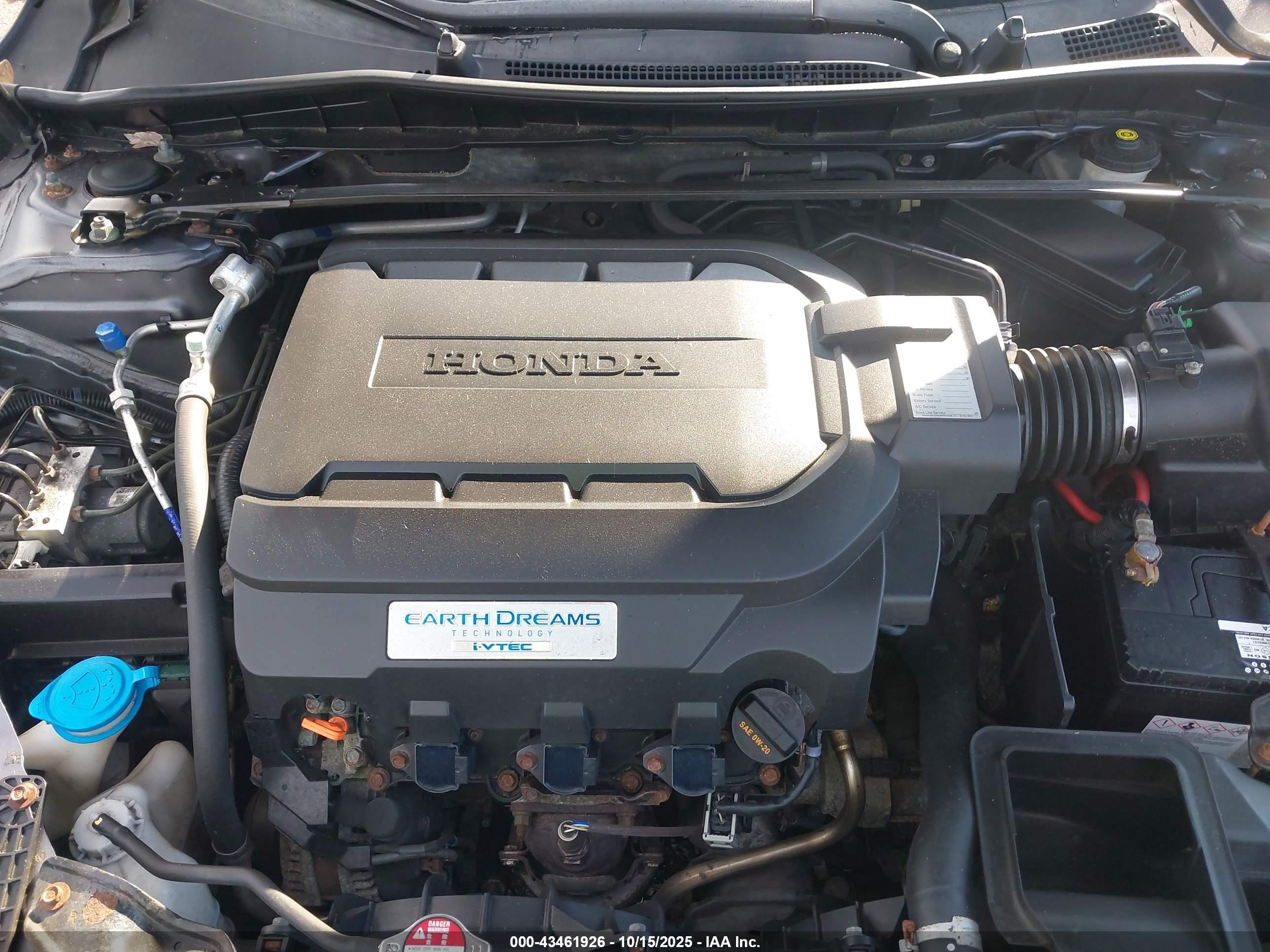 2015 Honda Accord Ex-l V-6 Gray vin: 1HGCR3F83FA020703