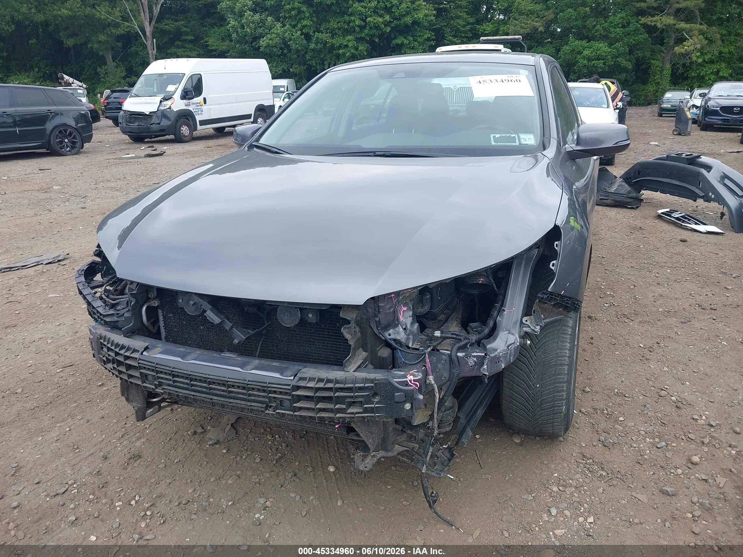 2015 Honda Accord Ex-l V-6 Gray vin: 1HGCR3F83FA023374