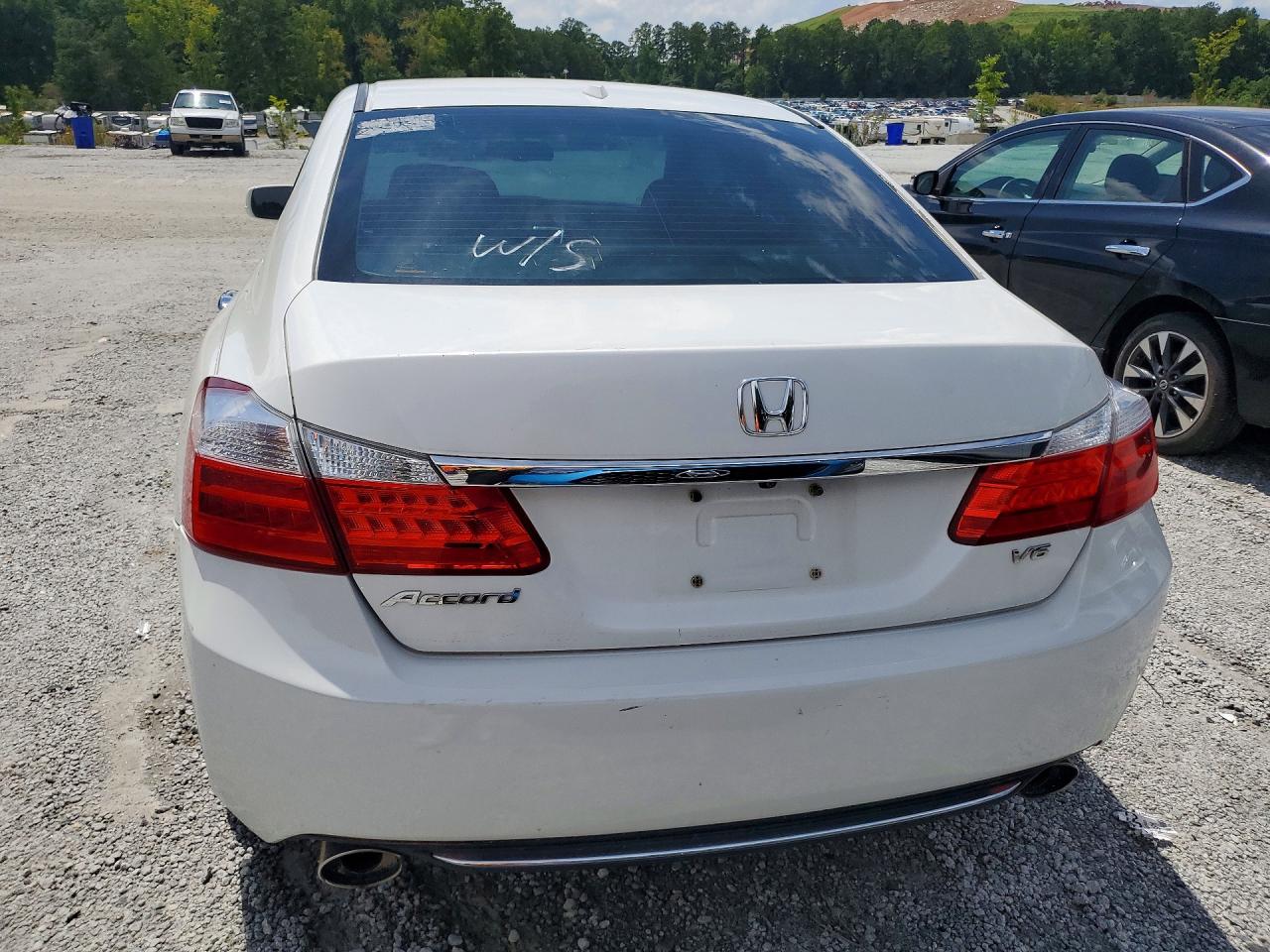 2015 Honda Accord Exl White vin: 1HGCR3F83FA026338