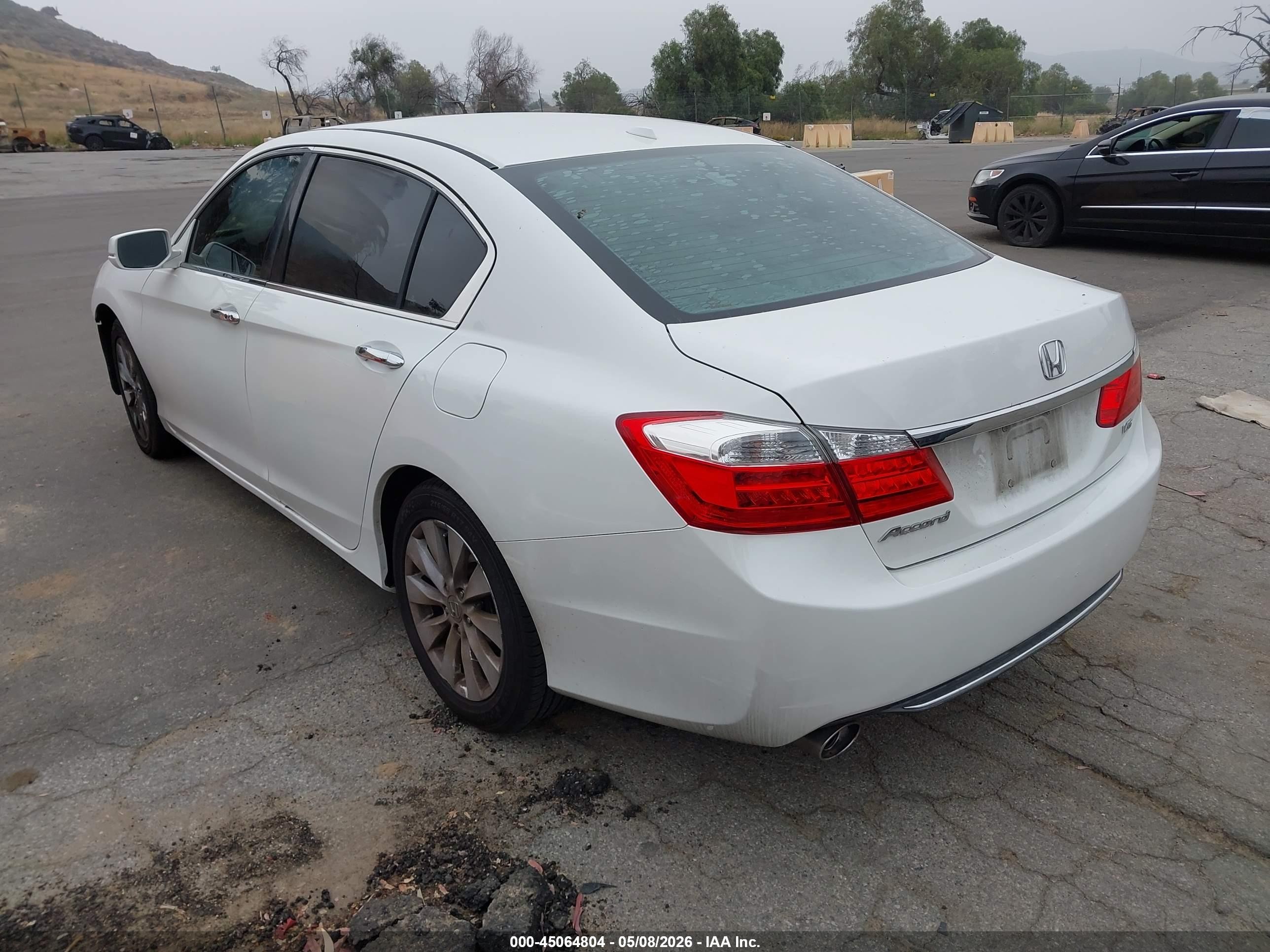 2015 Honda Accord Ex-l V-6 Белый vin: 1HGCR3F83FA027506