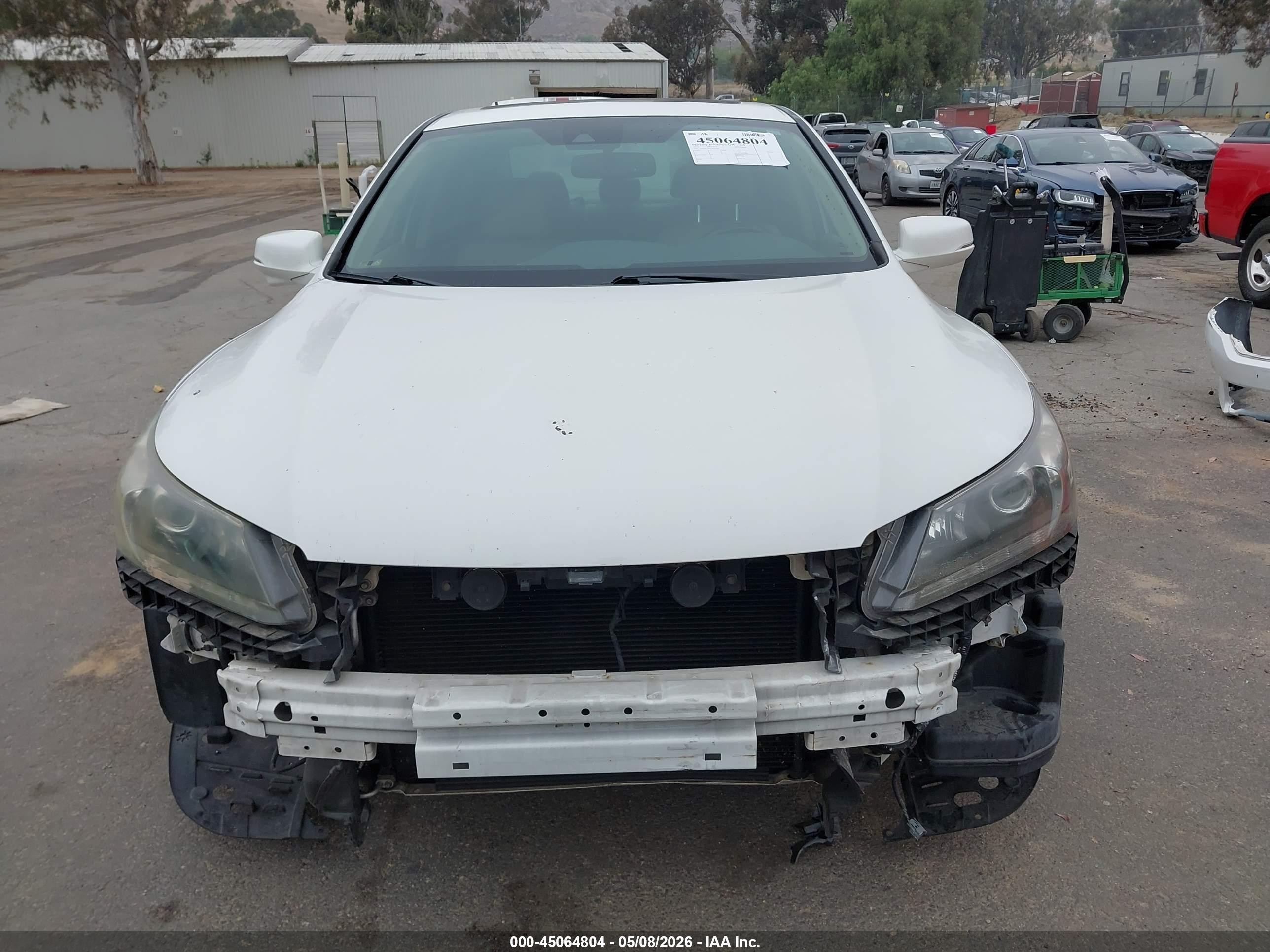 2015 Honda Accord Ex-l V-6 Белый vin: 1HGCR3F83FA027506