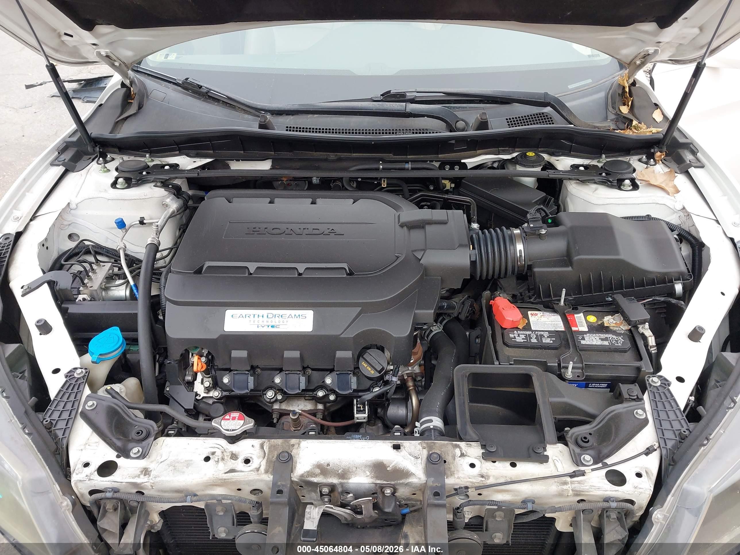2015 Honda Accord Ex-l V-6 Белый vin: 1HGCR3F83FA027506