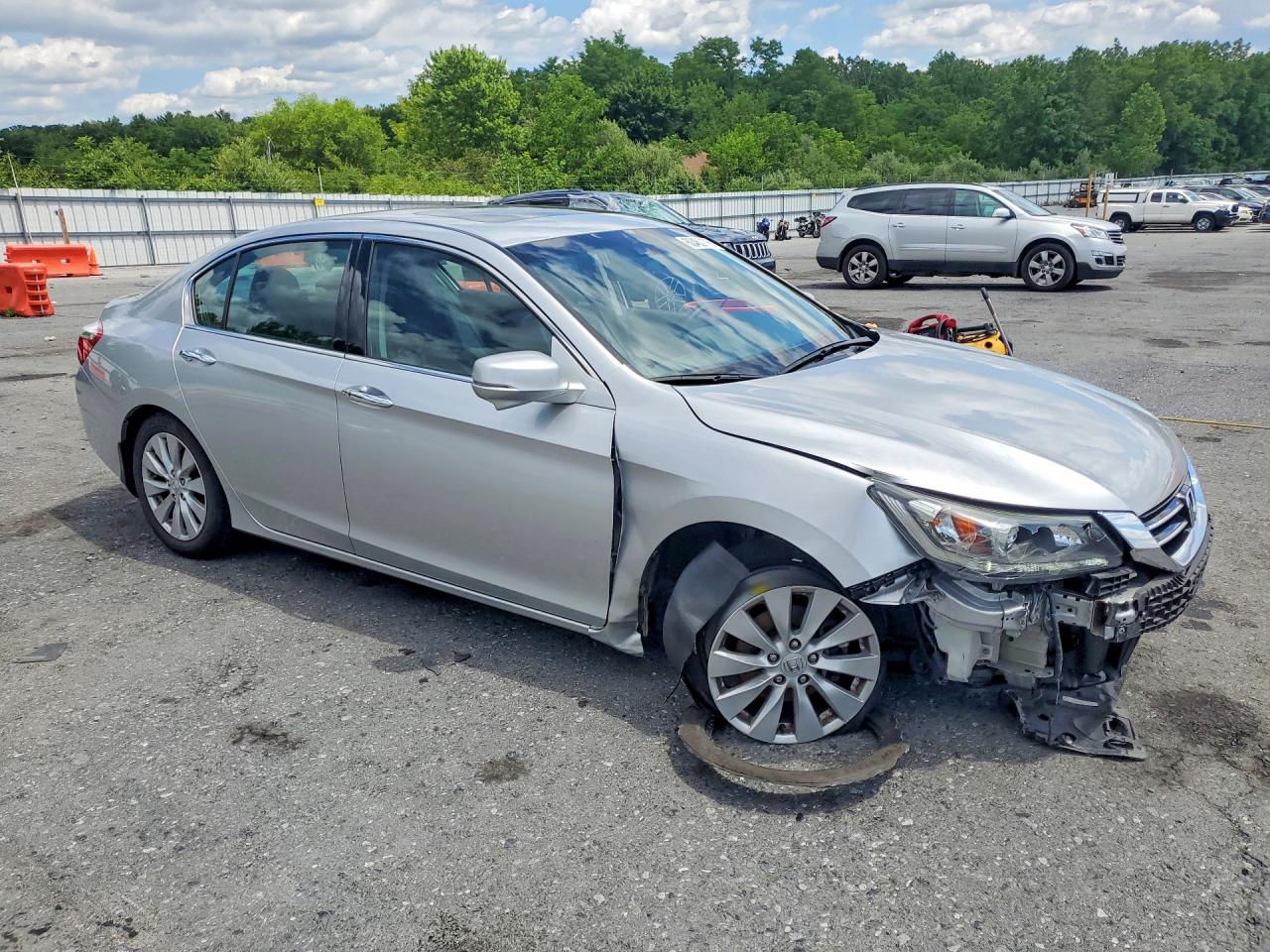 2015 Honda Accord Exl Silver vin: 1HGCR3F83FA028333