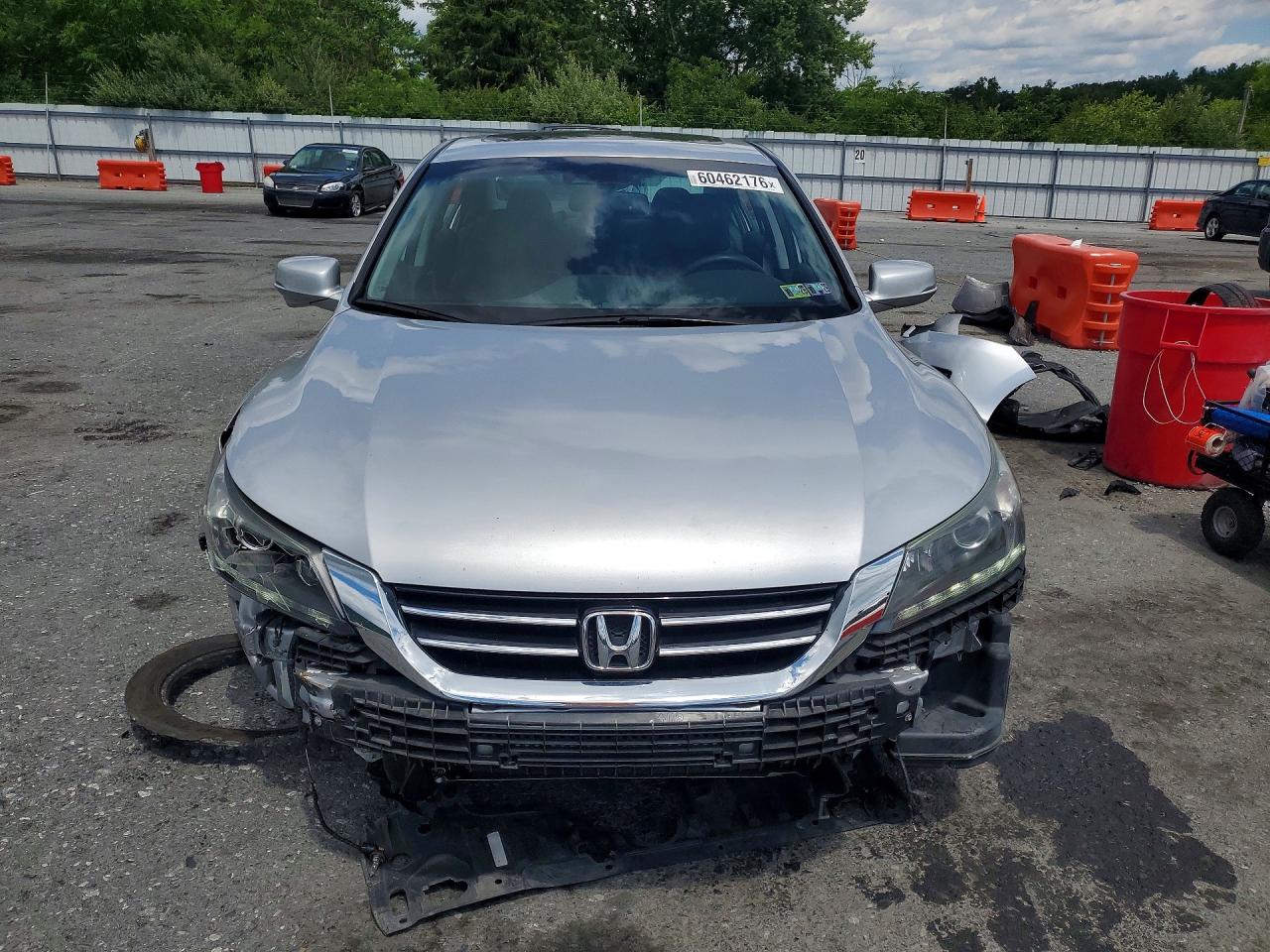 2015 Honda Accord Exl Silver vin: 1HGCR3F83FA028333