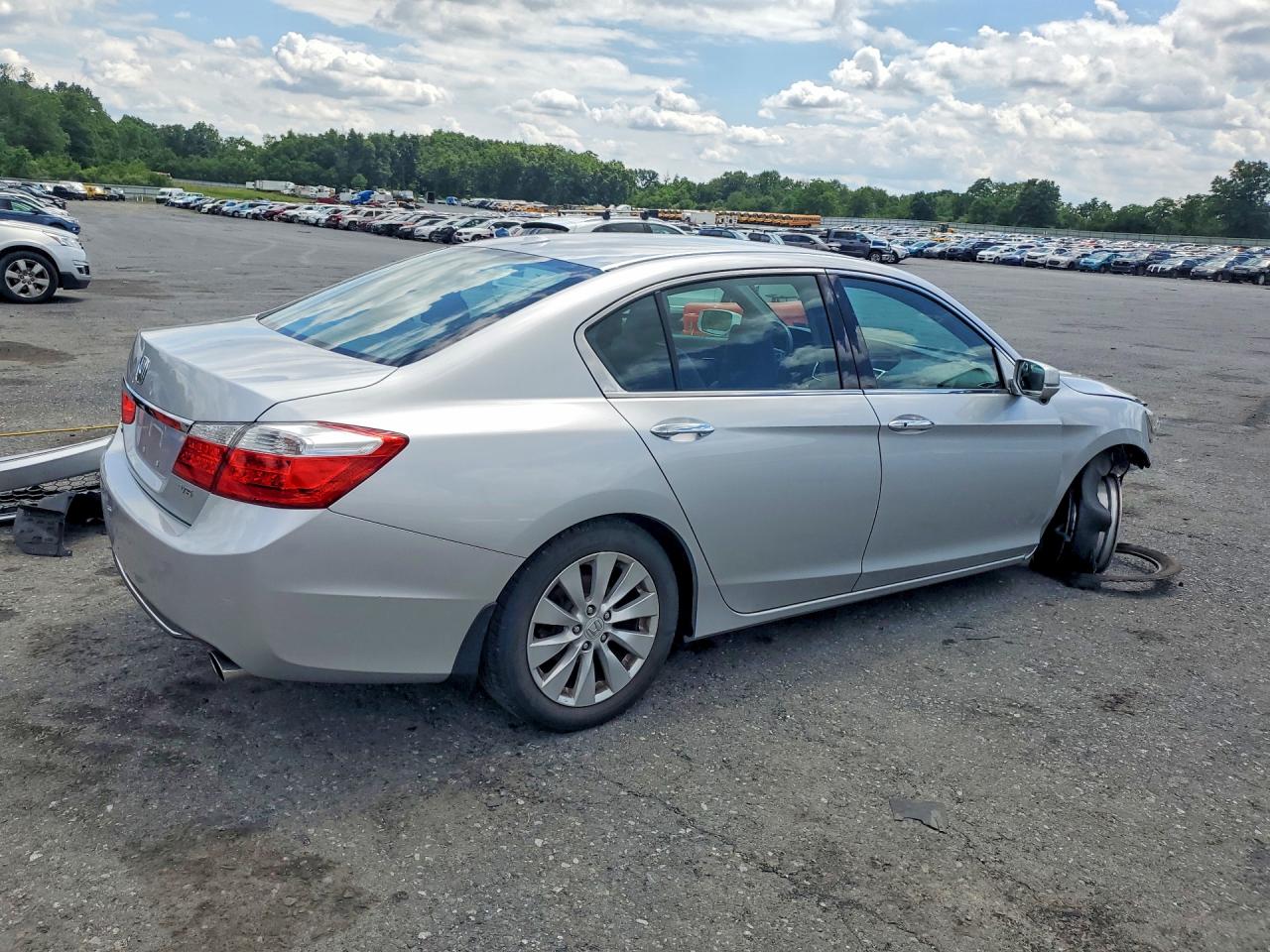 2015 Honda Accord Exl Silver vin: 1HGCR3F83FA028333