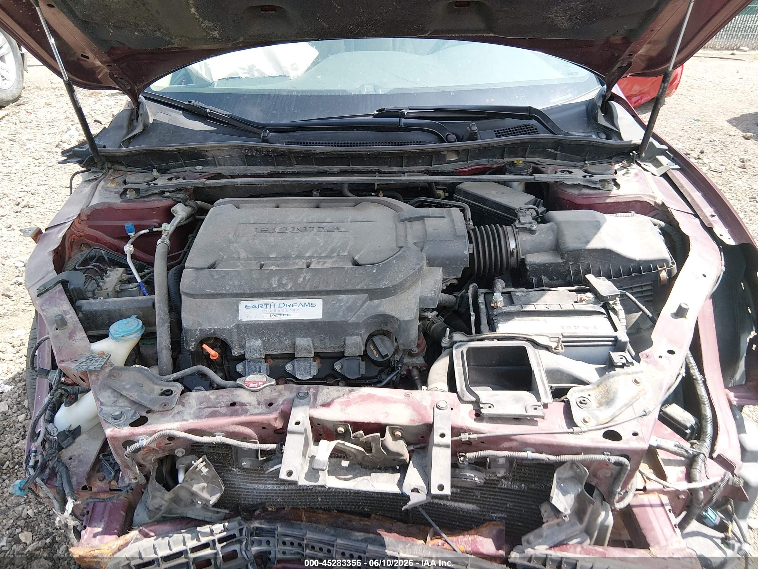 2015 Honda Accord Ex-l V-6 Red vin: 1HGCR3F83FA031975