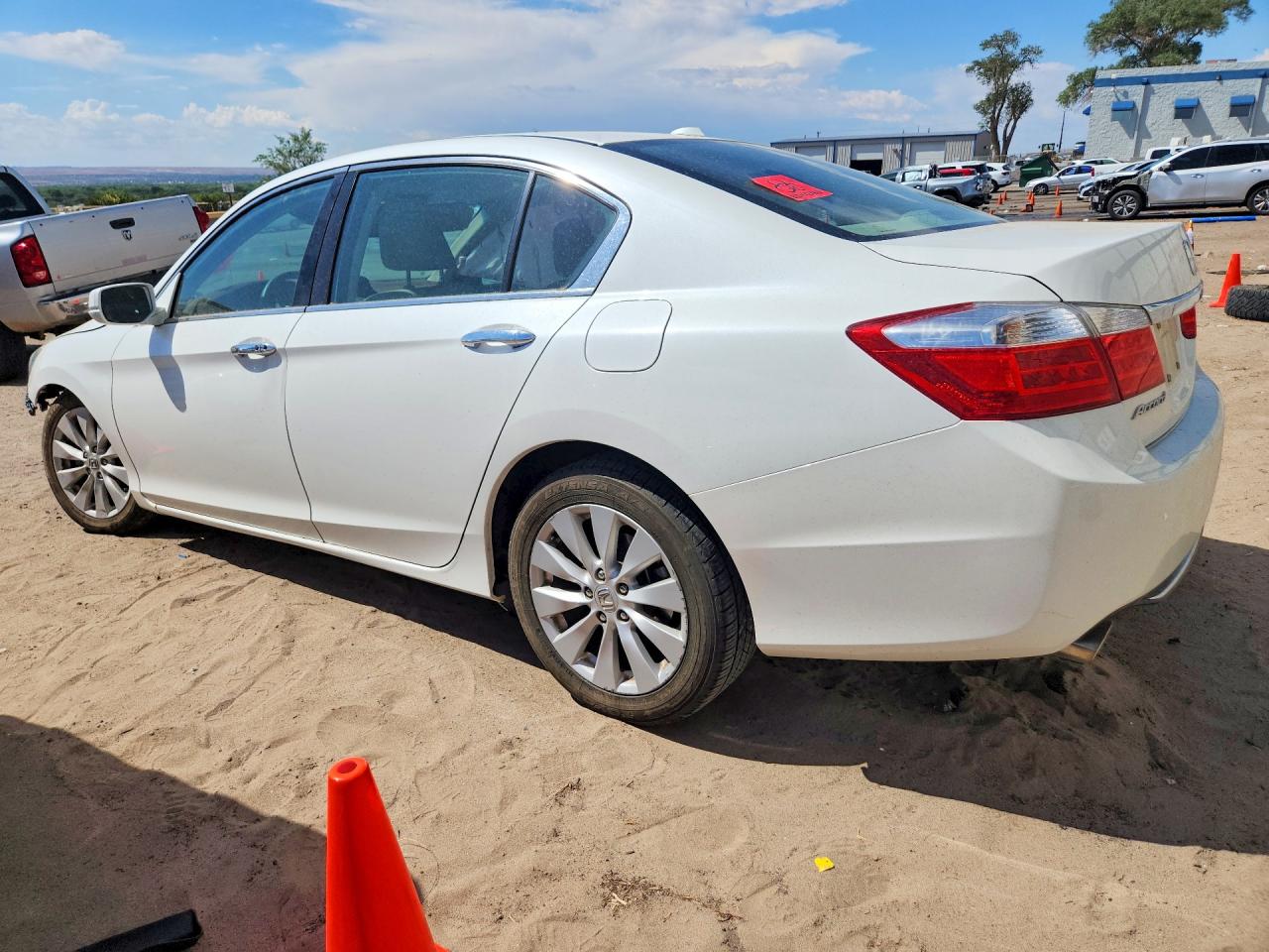 2015 Honda Accord Exl White vin: 1HGCR3F83FA034035