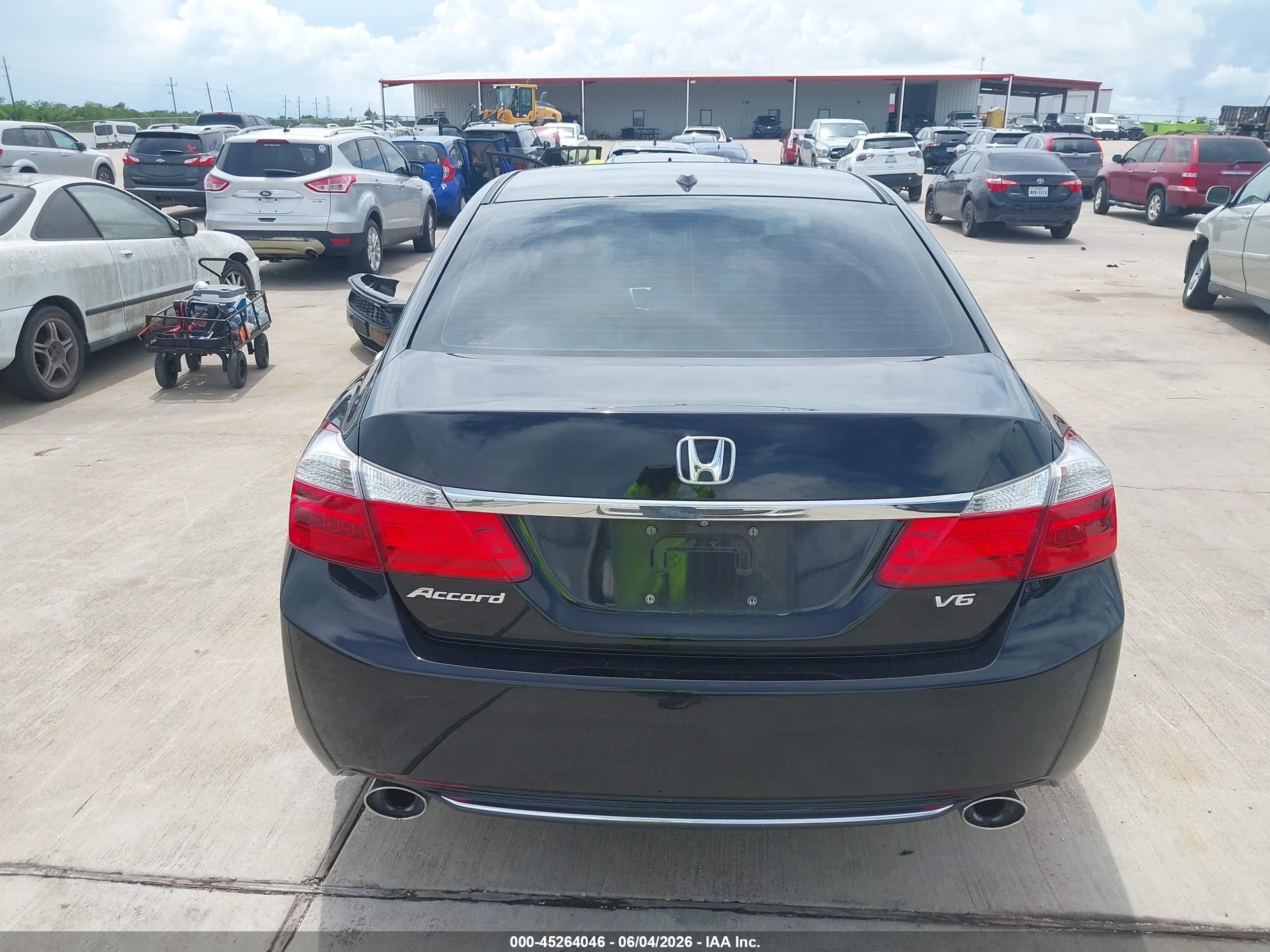 2015 Honda Accord Ex-l V-6 Black vin: 1HGCR3F83FA037498