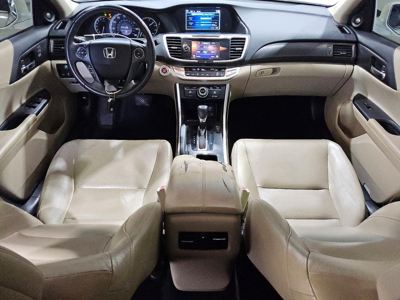 2013 Honda Accord Exl White vin: 1HGCR3F84DA002918