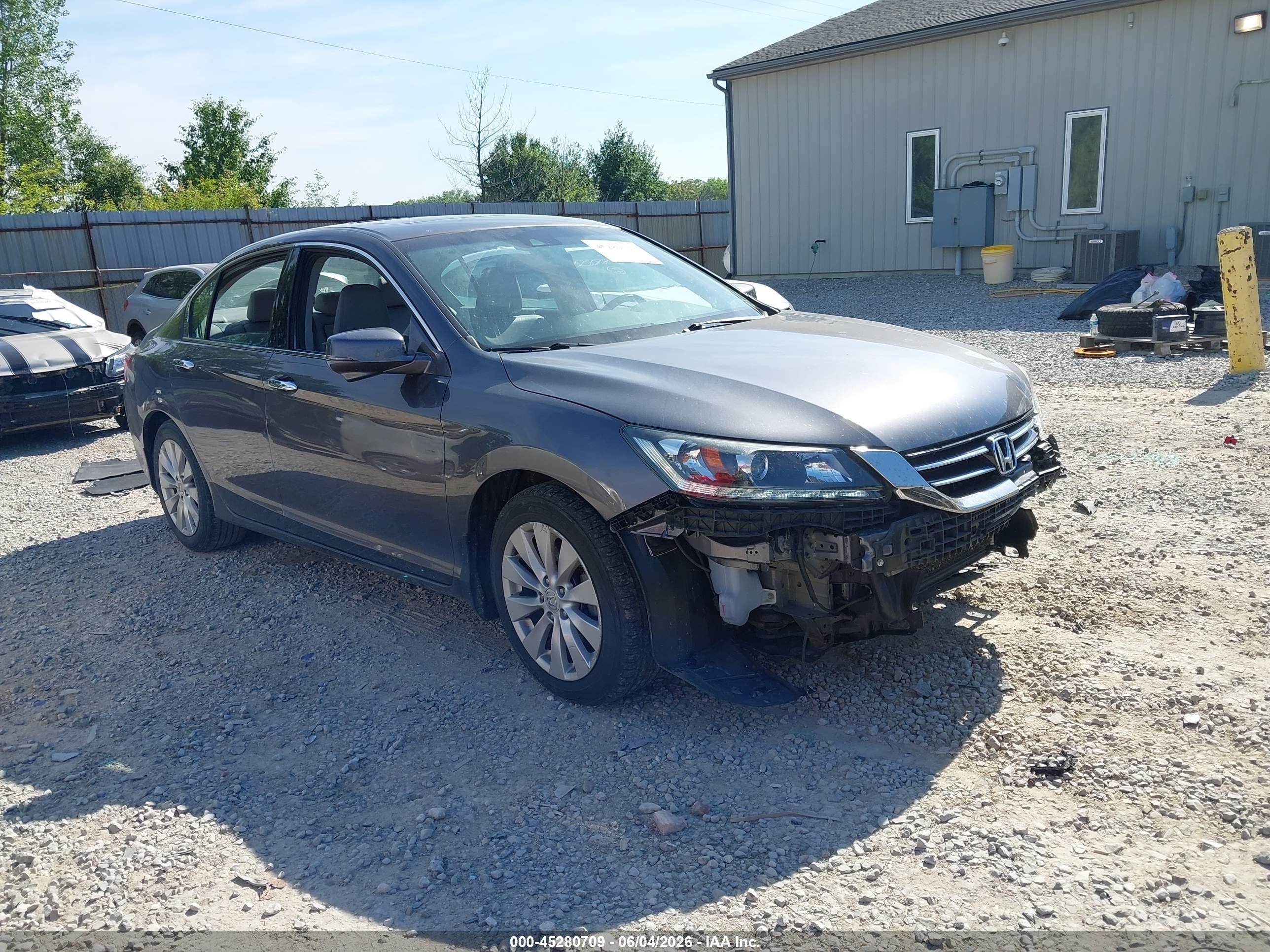 2013 Honda Accord Ex-l V-6 Серый vin: 1HGCR3F84DA006001