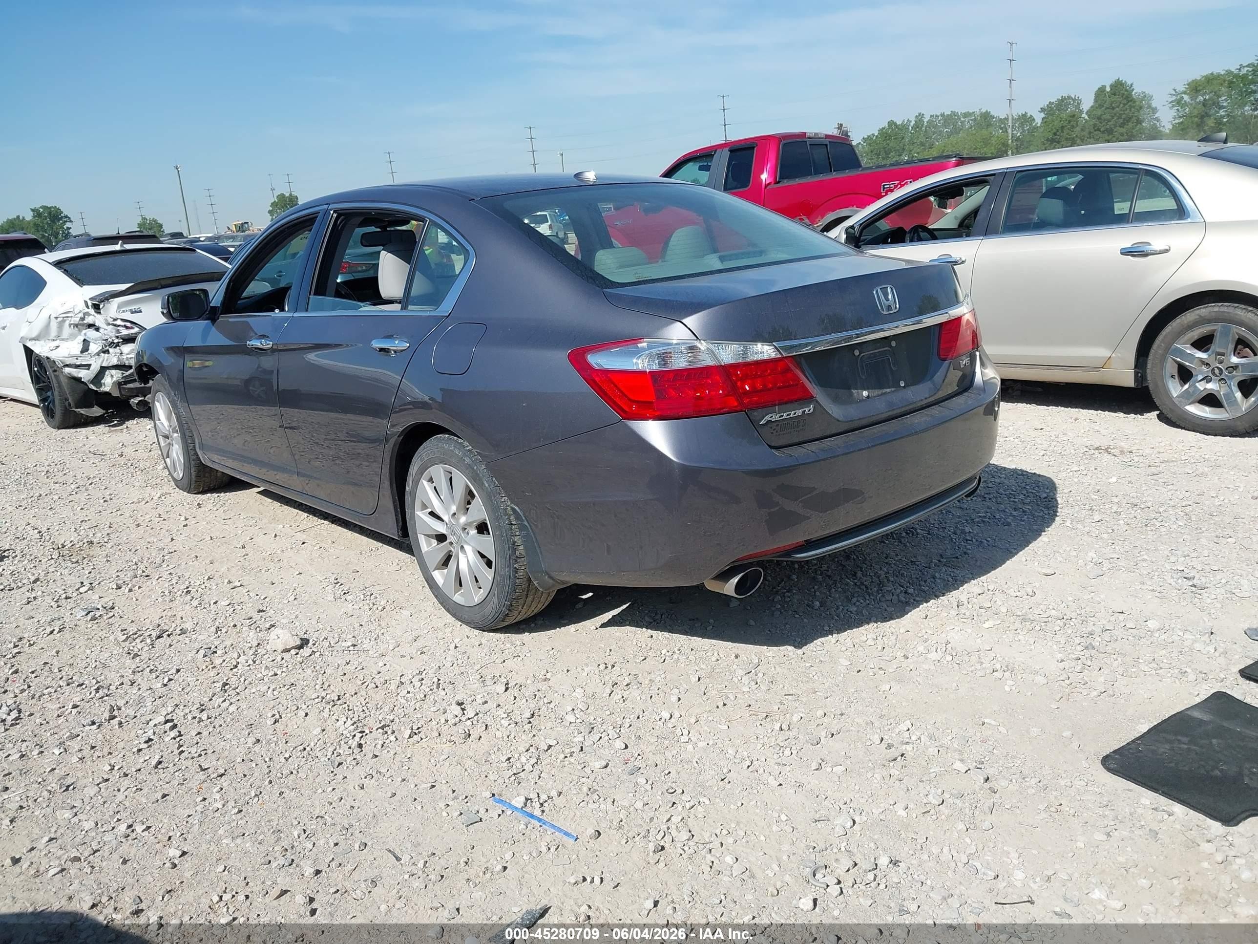 2013 Honda Accord Ex-l V-6 Серый vin: 1HGCR3F84DA006001