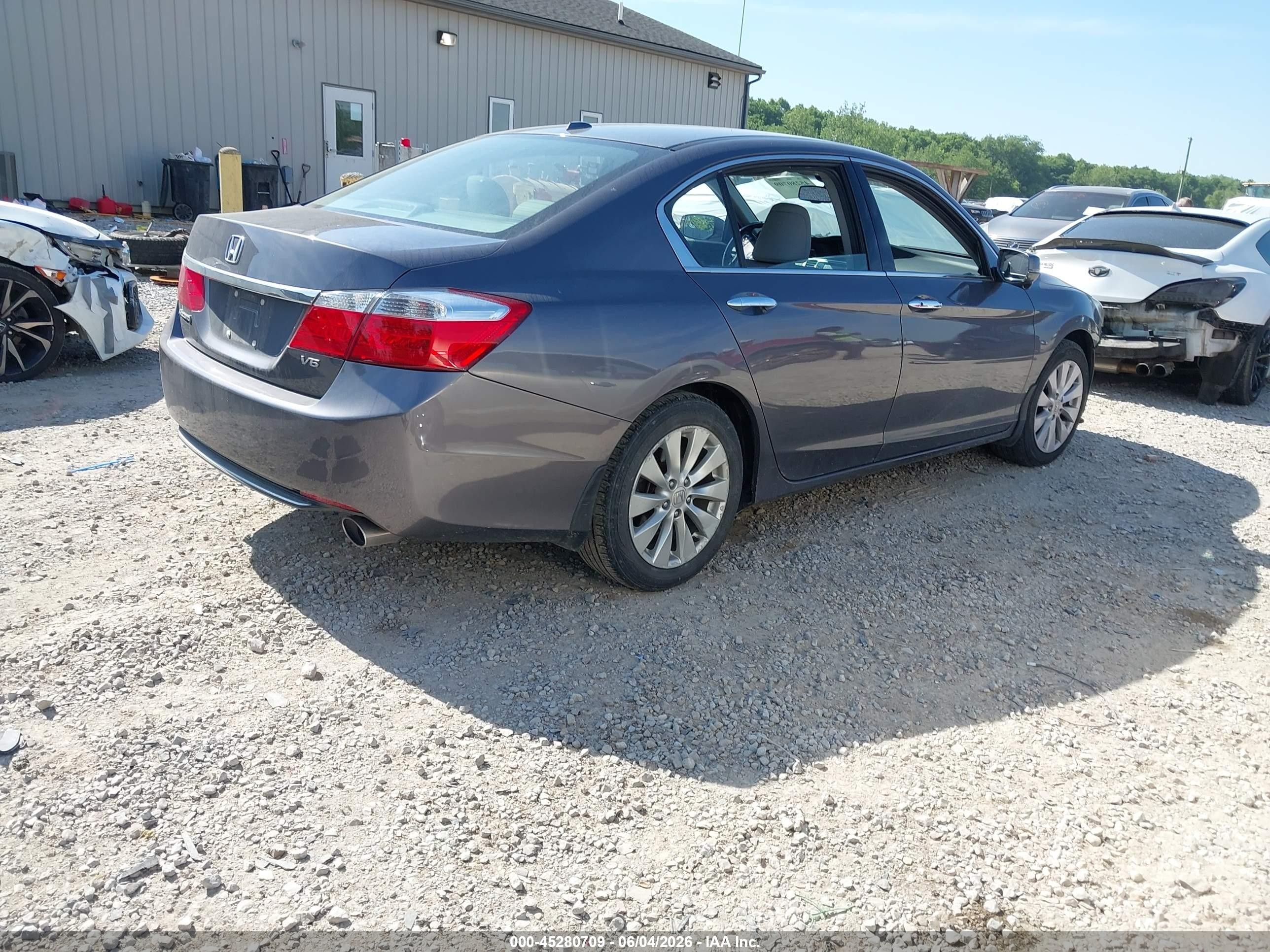 2013 Honda Accord Ex-l V-6 Серый vin: 1HGCR3F84DA006001