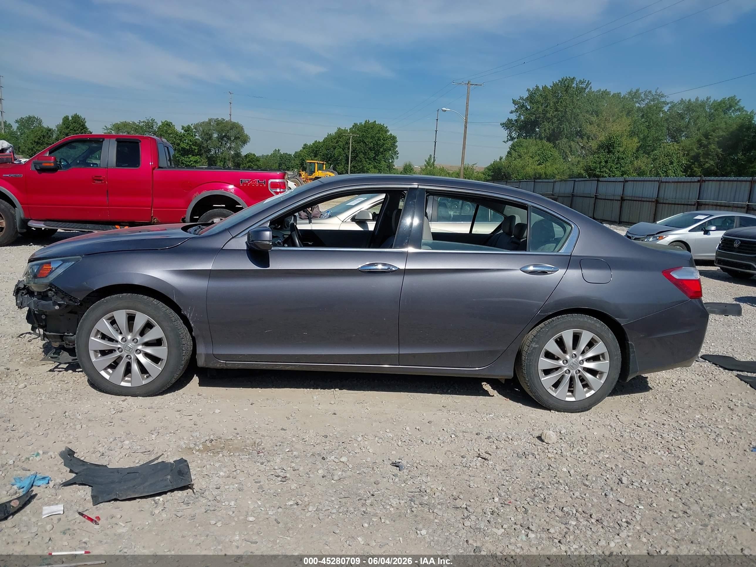 2013 Honda Accord Ex-l V-6 Серый vin: 1HGCR3F84DA006001