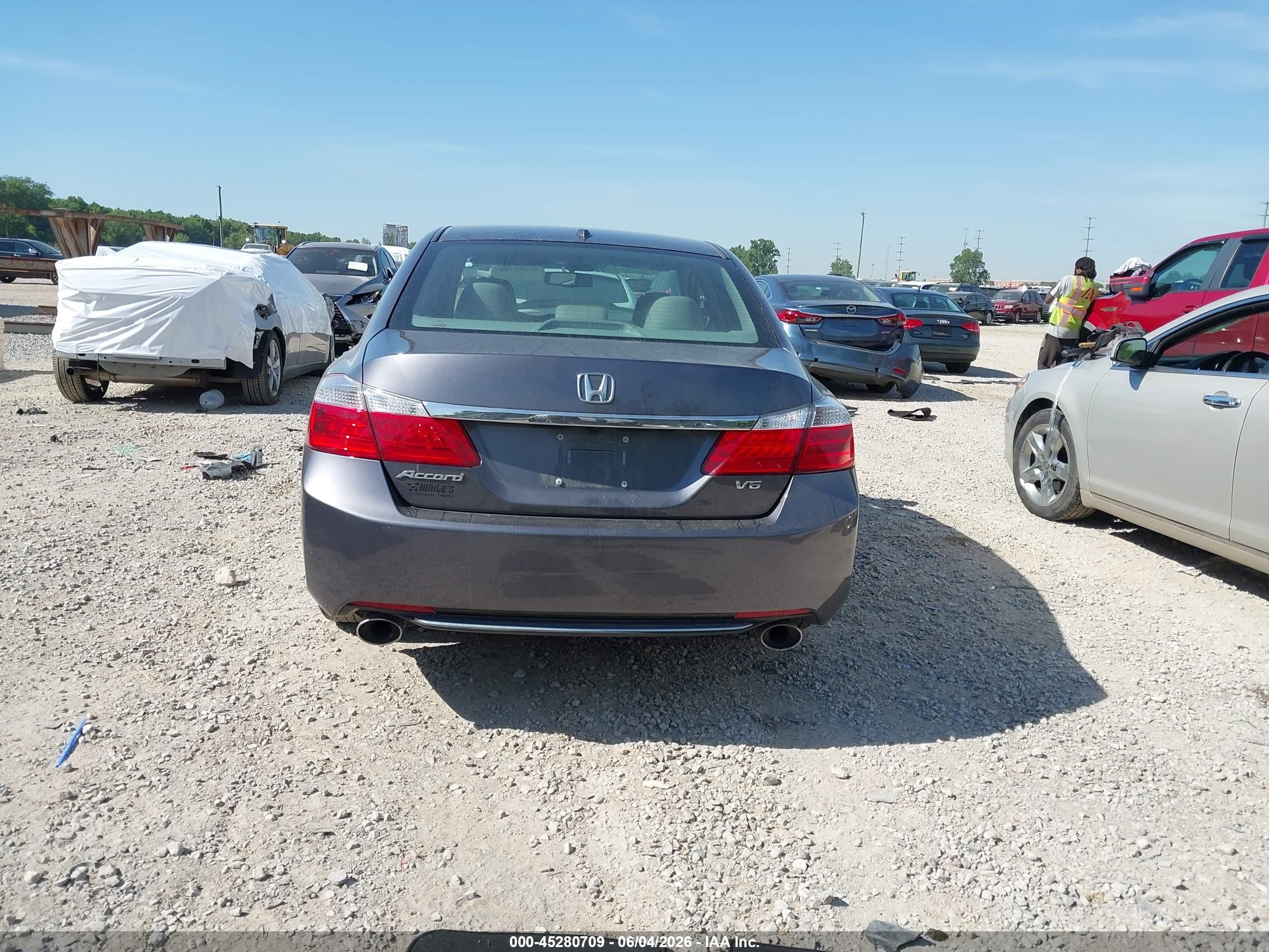 2013 Honda Accord Ex-l V-6 Серый vin: 1HGCR3F84DA006001